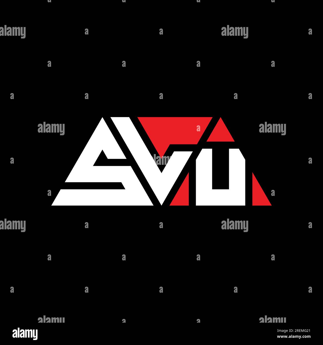 SLU triangle letter logo design with triangle shape. SLU triangle logo