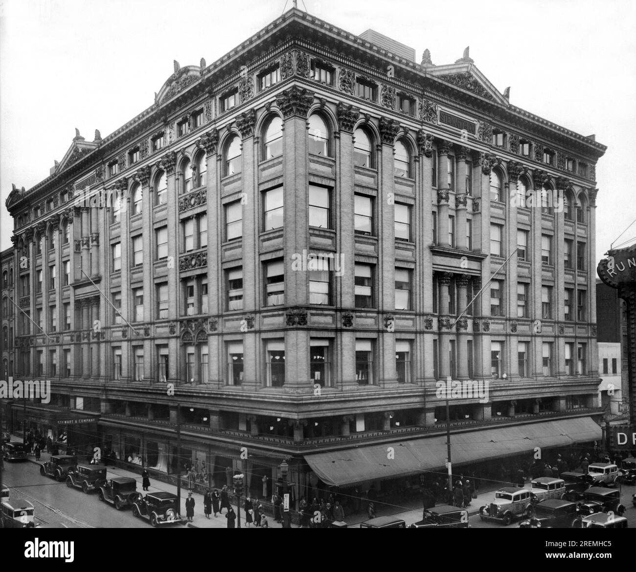 Baltimore, Maryland c 1935 The Stewart Company department store in