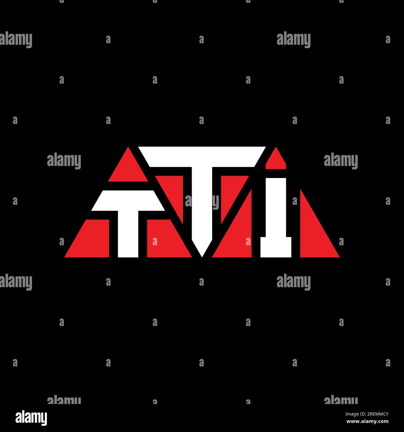 TTI triangle letter logo design with triangle shape. TTI triangle logo