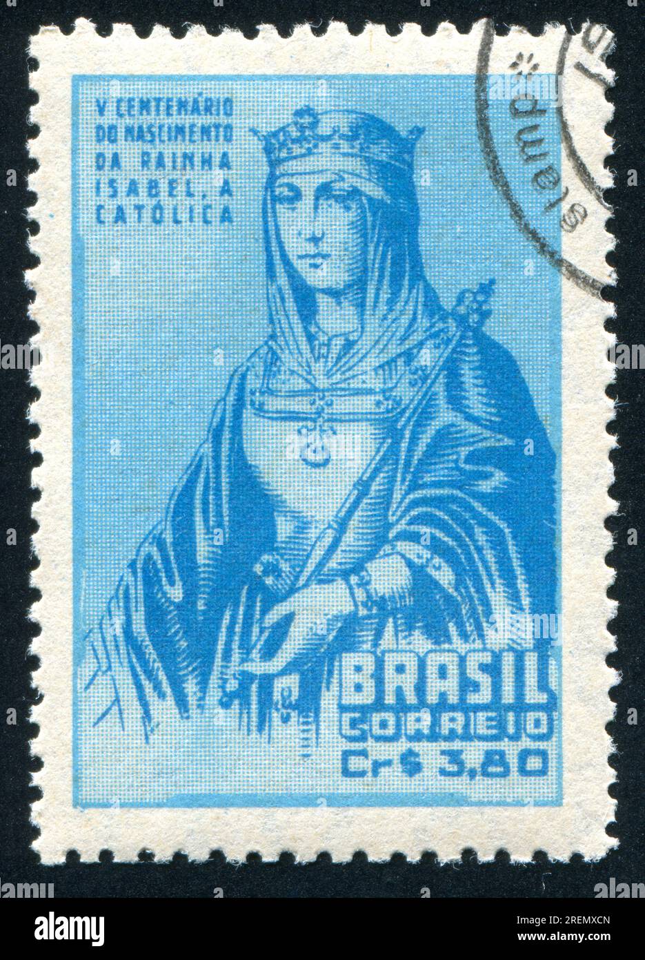 BRAZIL - CIRCA 1953: stamp printed by Brazil, shows Princess Isabel ...