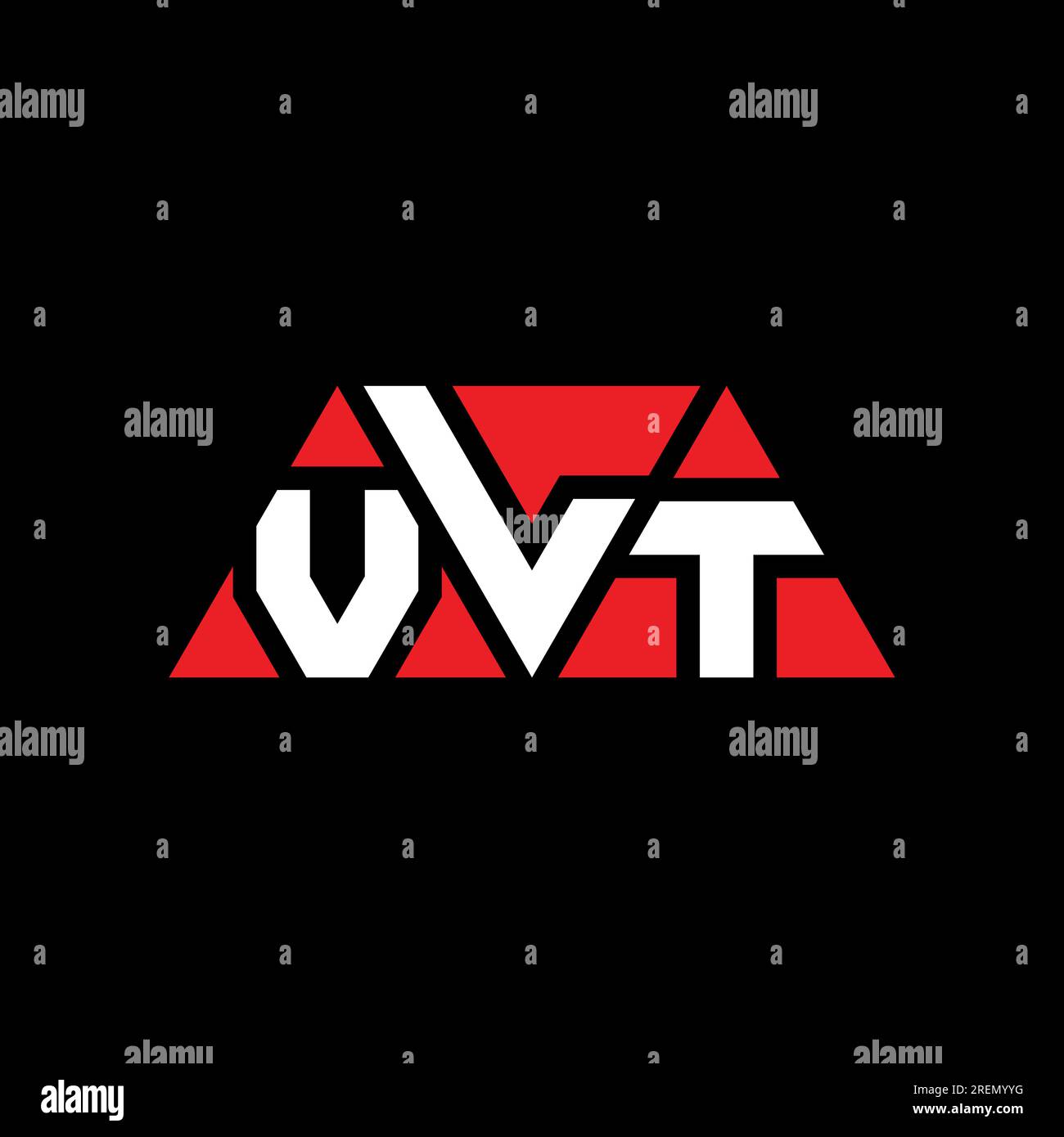 VLT triangle letter logo design with triangle shape. VLT triangle logo ...