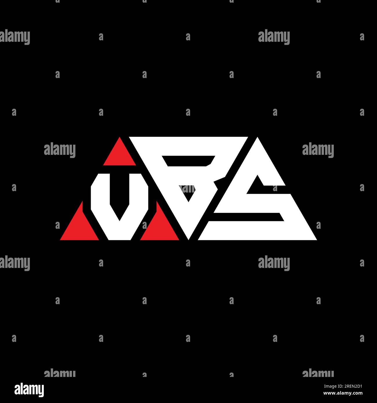 VBS Triangle Letter Logo Design With Triangle Shape. VBS Triangle Logo ...