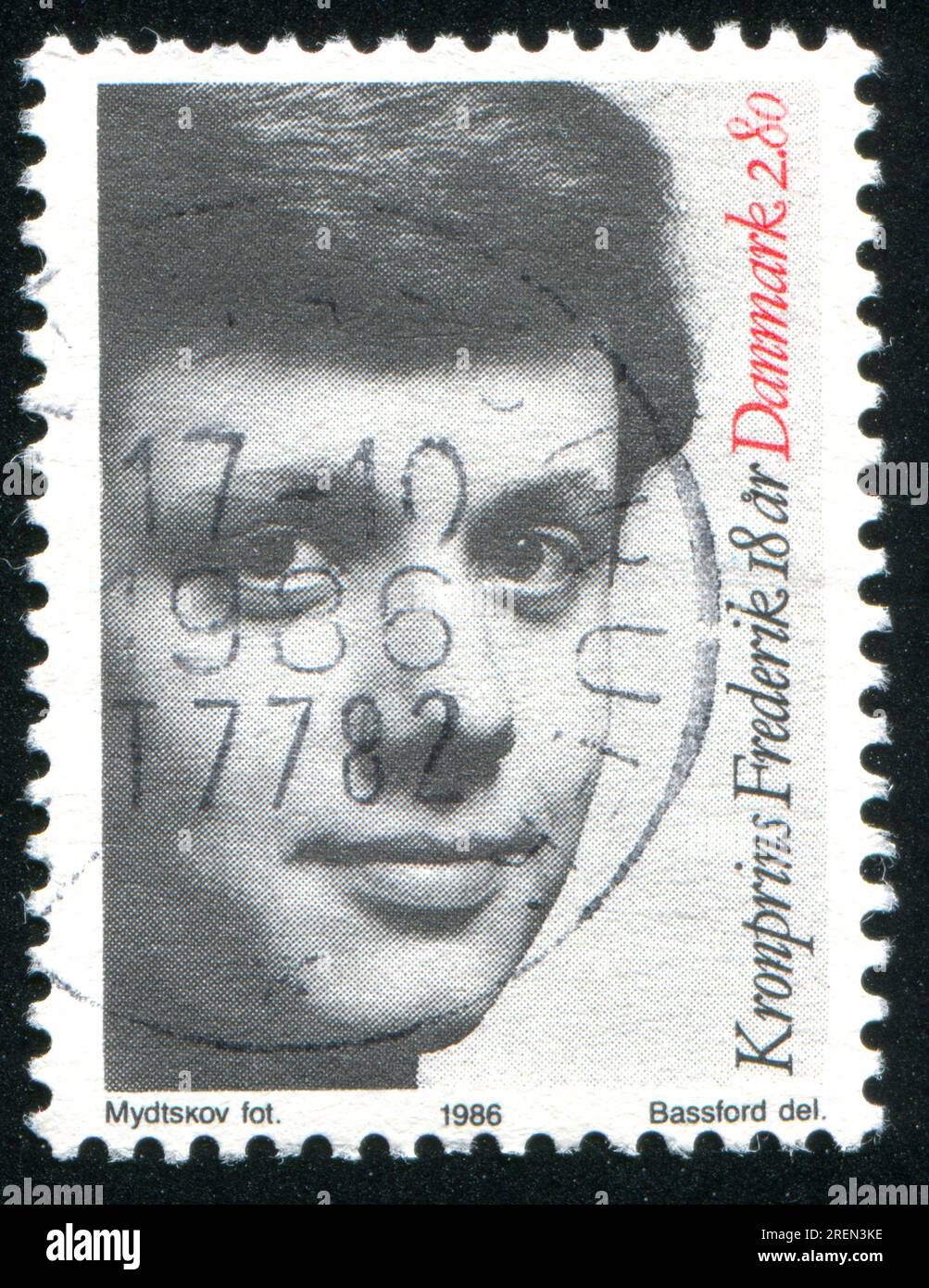 DENMARK CIRCA 1986 stamp printed by Denmark, shows Crown Prince