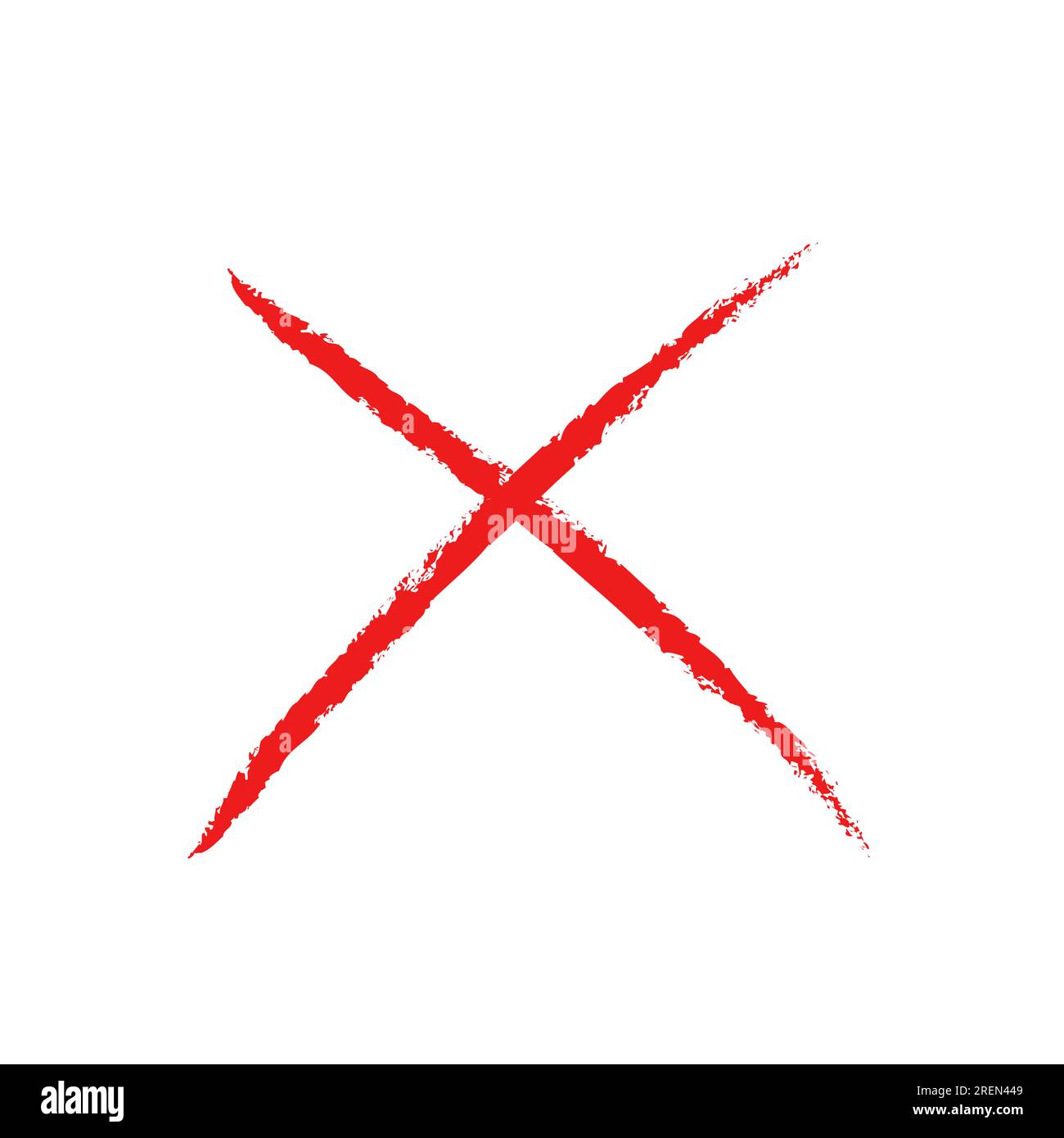 Vector grunge X mark. Crossed X slash symbol. Cross design element to  cancel, reject and refuse something Stock Vector Image & Art - Alamy