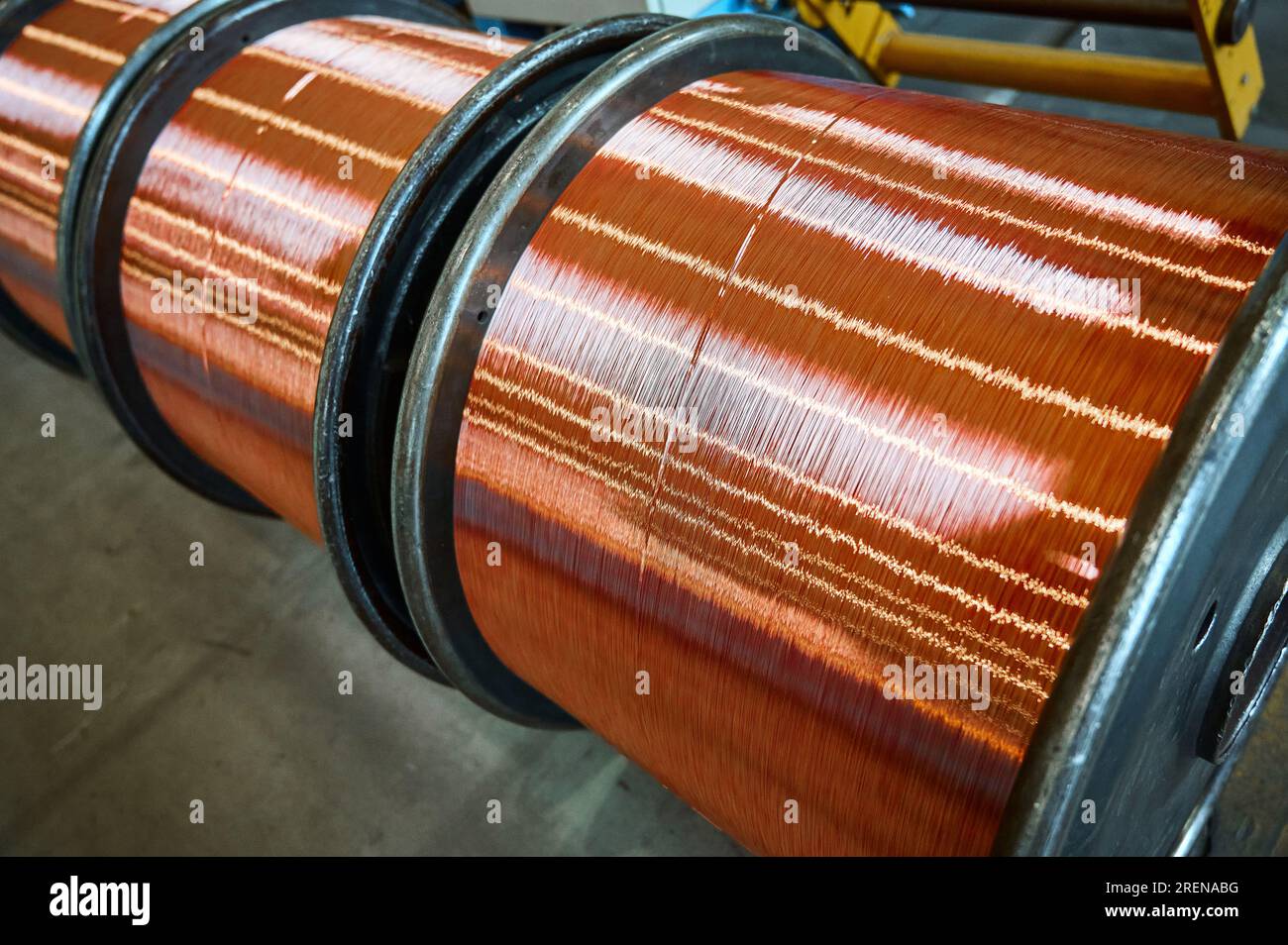 Spools of copper wire hi-res stock photography and images - Alamy