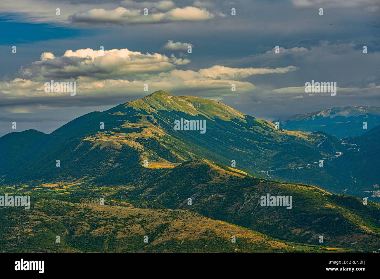 Mount Rotella in the central Abruzzo Apennines Stock Photo