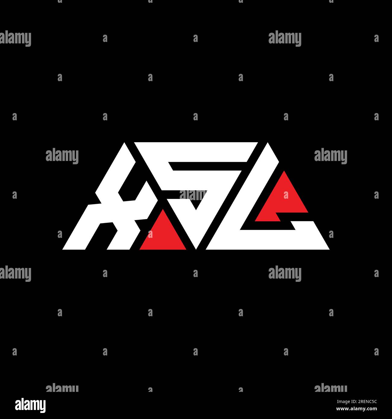 XSL triangle letter logo design with triangle shape. XSL triangle logo
