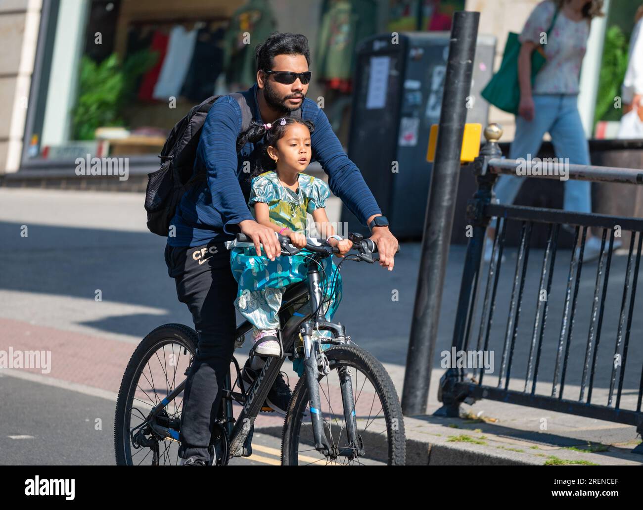 Cyclist without helmet hi res stock photography and images Alamy