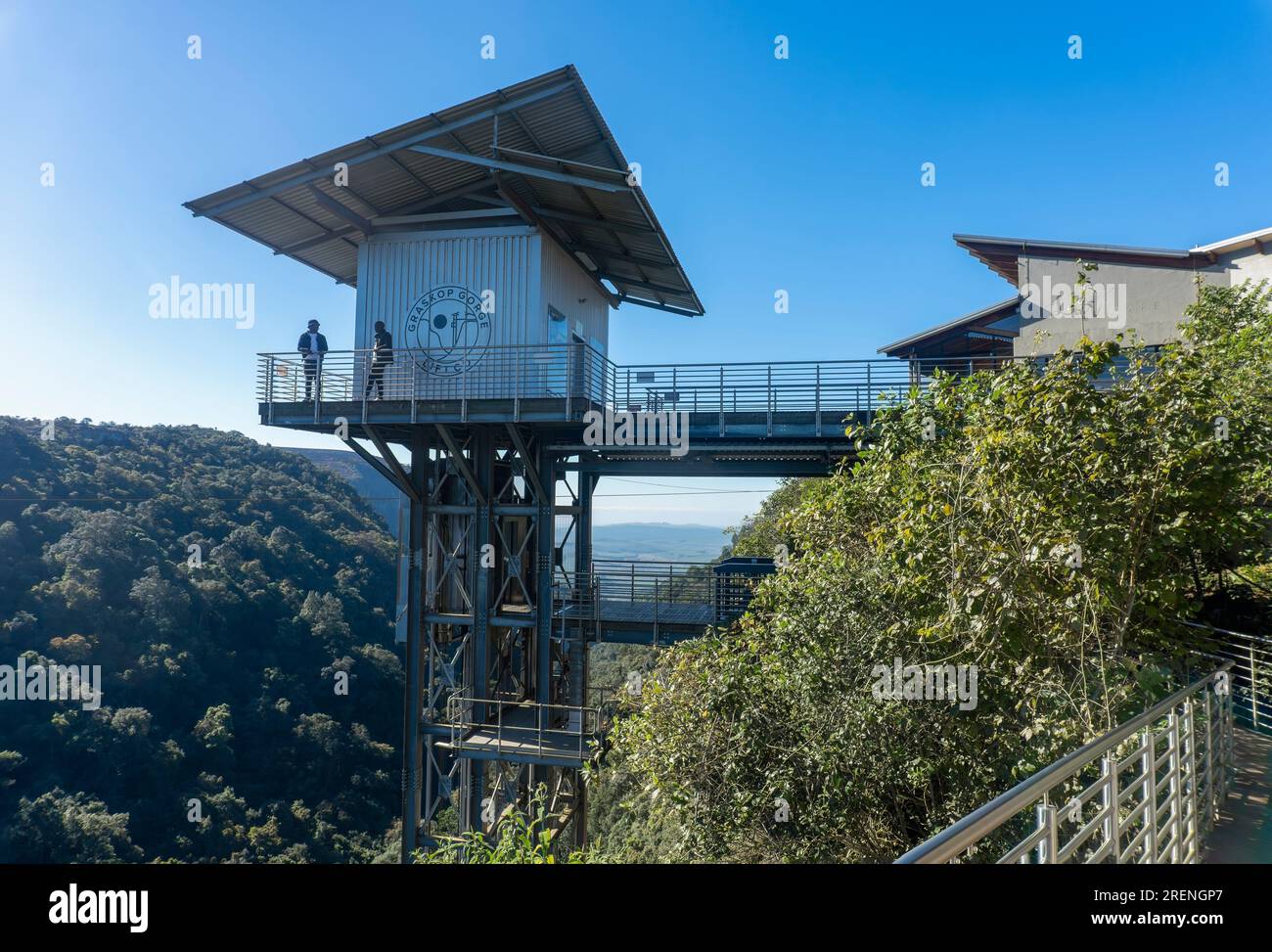 South Africa, Graskop 17 june 2023 recreation area with a glass