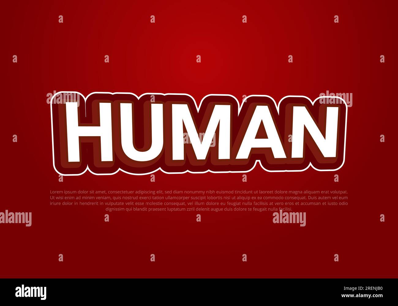 Crunchy text effect template with 3d bold style use for logo Pro Vector Stock Vector