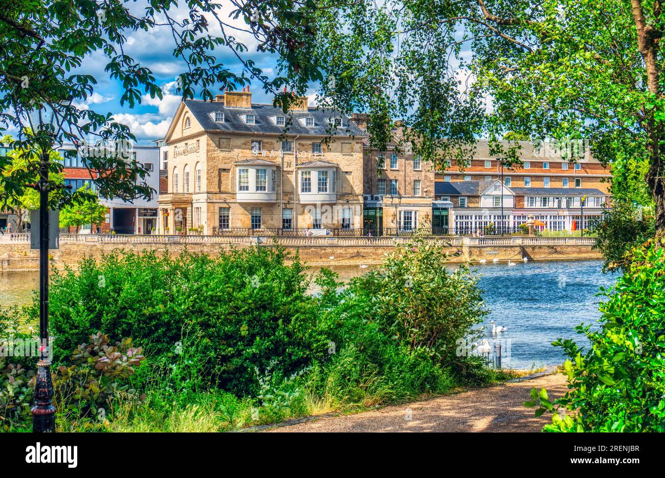 UK, Bedford, 26 June 2023, editorial The Swan Hotel was built by the