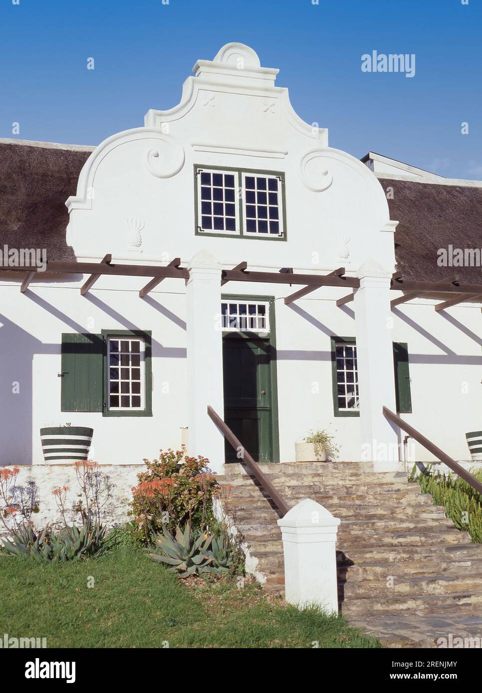 A Cape Dutch house in Church Street in Tulbagh, in the Western Cape