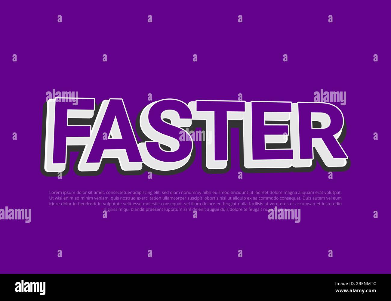 Crunchy text effect template with 3d bold style use for logo Pro Vector Stock Vector