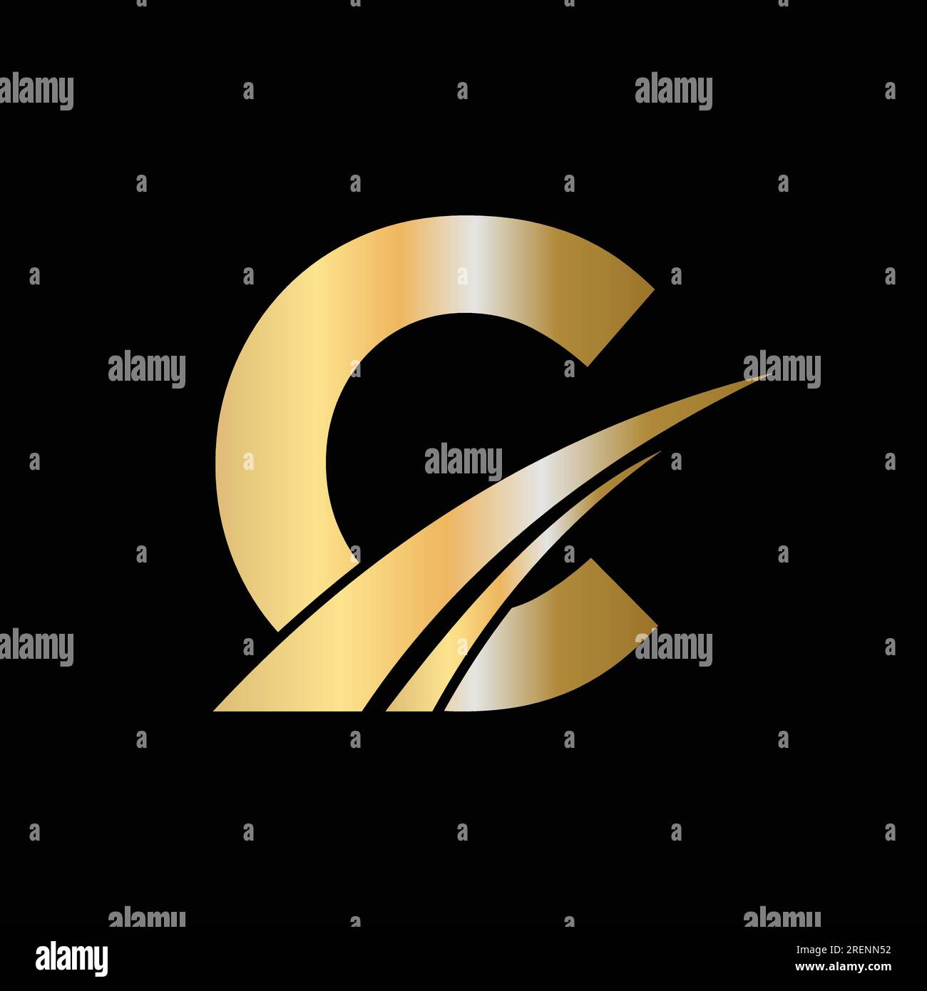 Initial c letter logo design symbol letter c logotype sign template