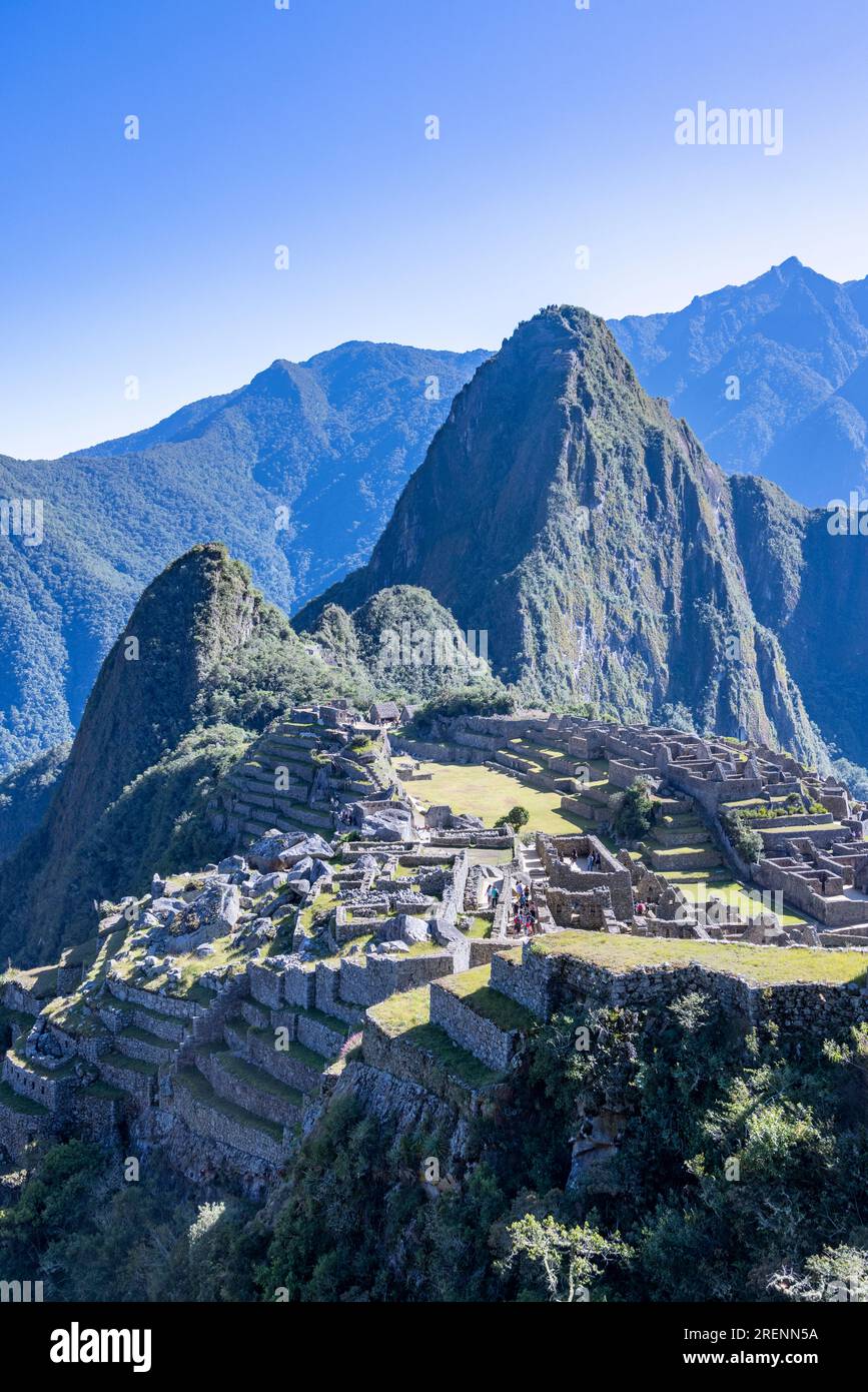 Inca ruins of Machu Picchu, Peru, South America Stock Photo
