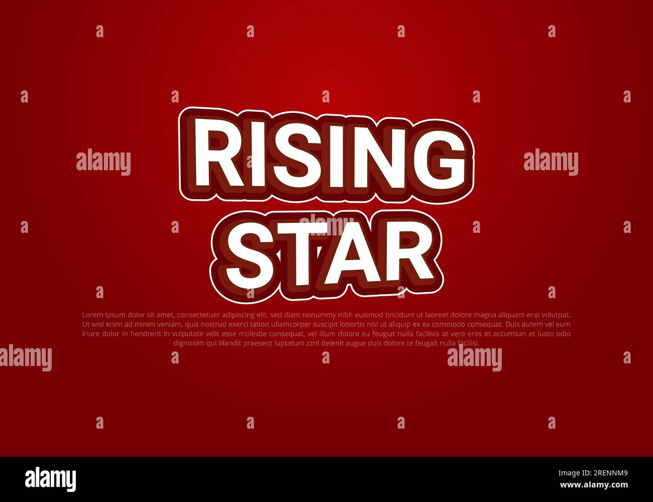 Crunchy text effect template with 3d bold style use for logo Pro Vector Stock Vector