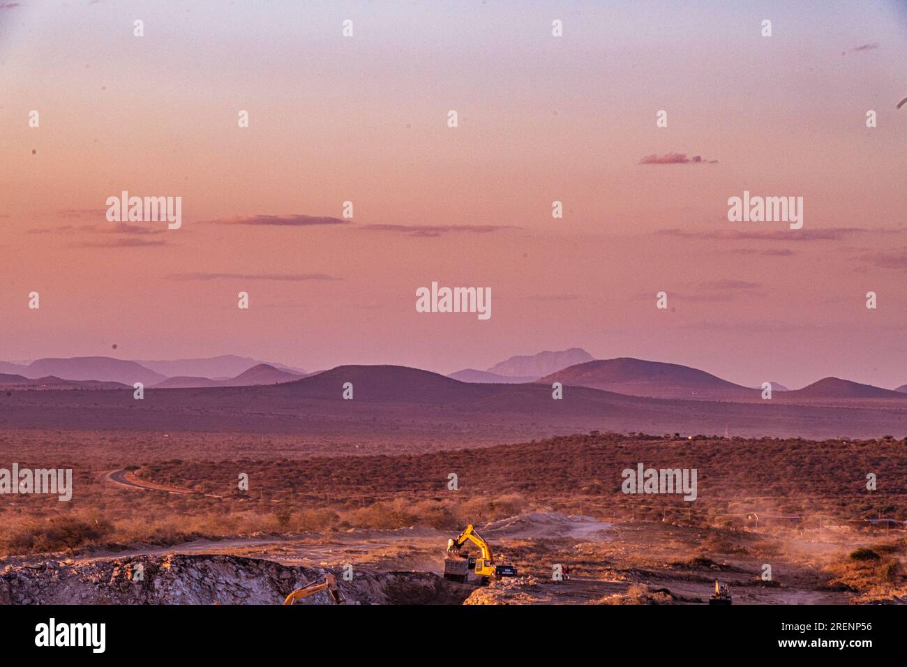 Kenyan Landscapes Sunset Sunrise Sundowner Travels Stock Photo - Alamy