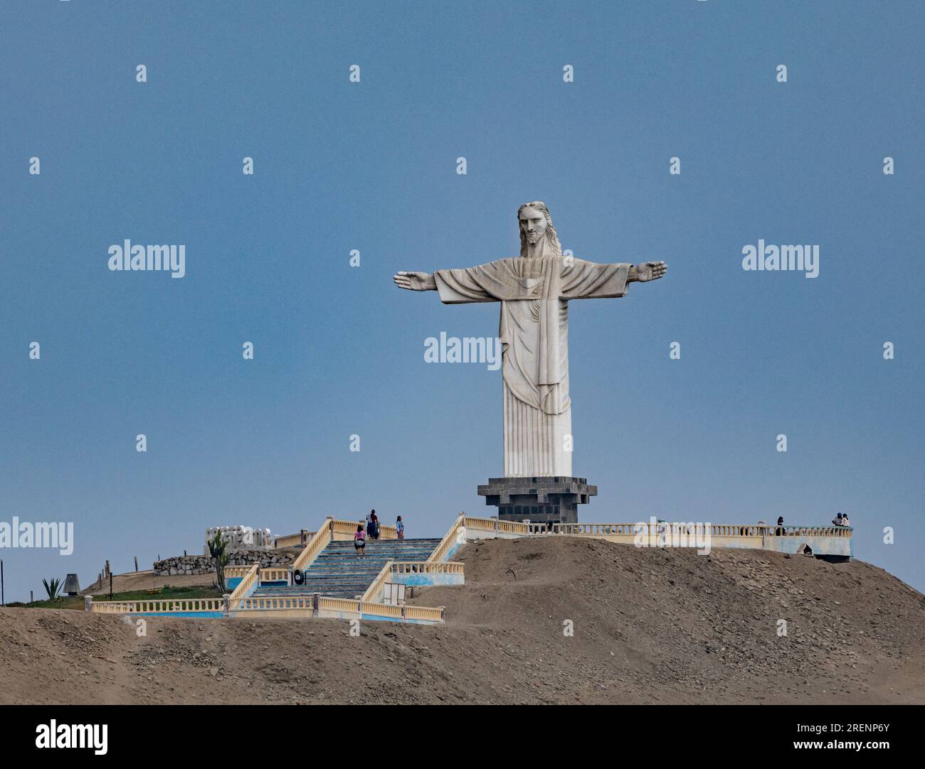 statue of Christ the Redeemer, a 20meterhigh sculpture is made of concrete and painted white