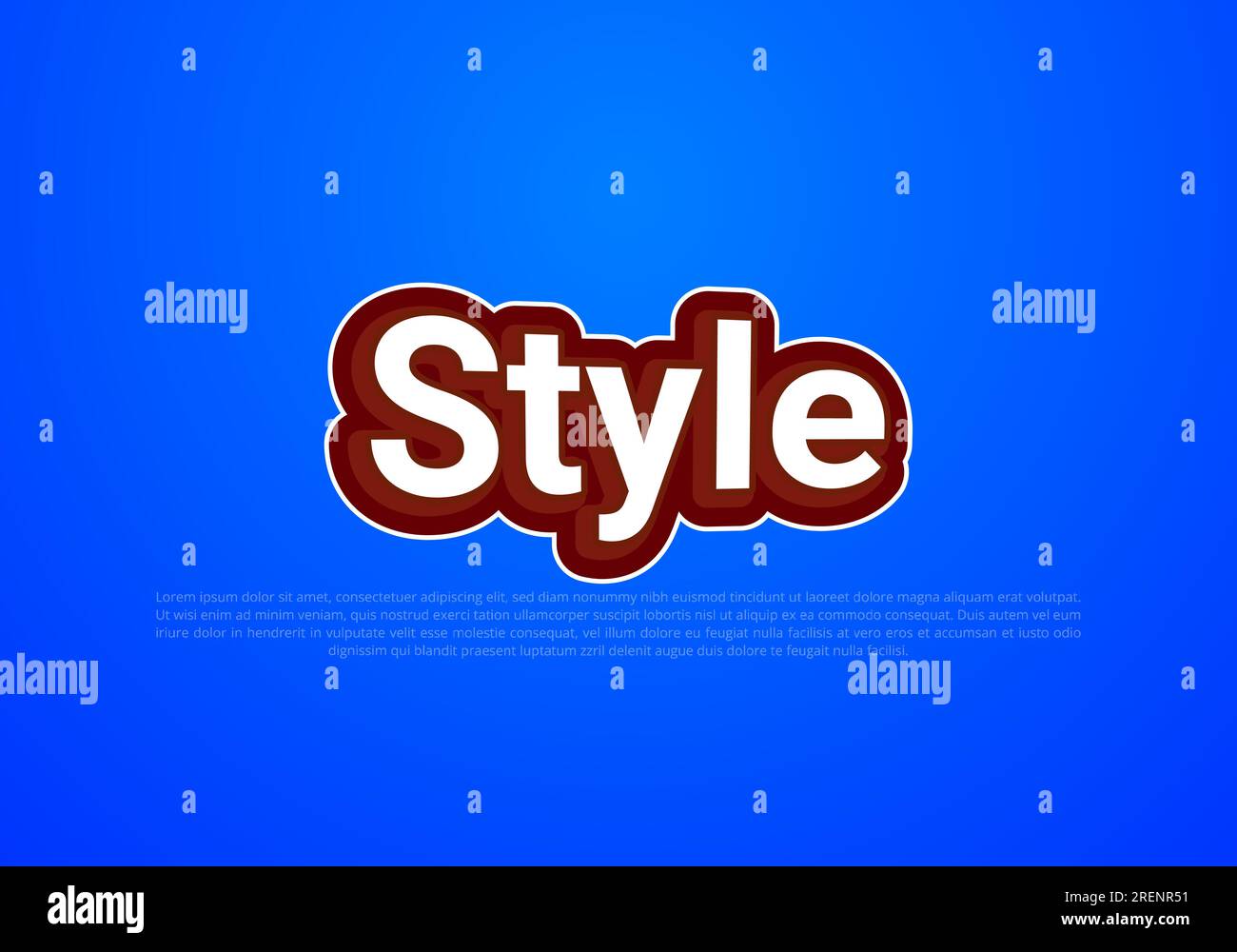 Crunchy text effect template with 3d bold style use for logo Pro Vector Stock Vector