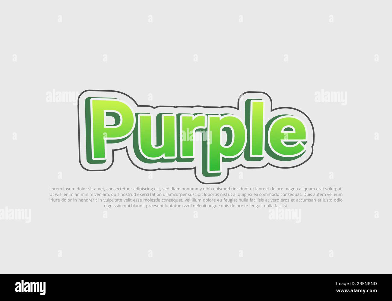 Crunchy text effect template with 3d bold style use for logo Pro Vector Stock Vector