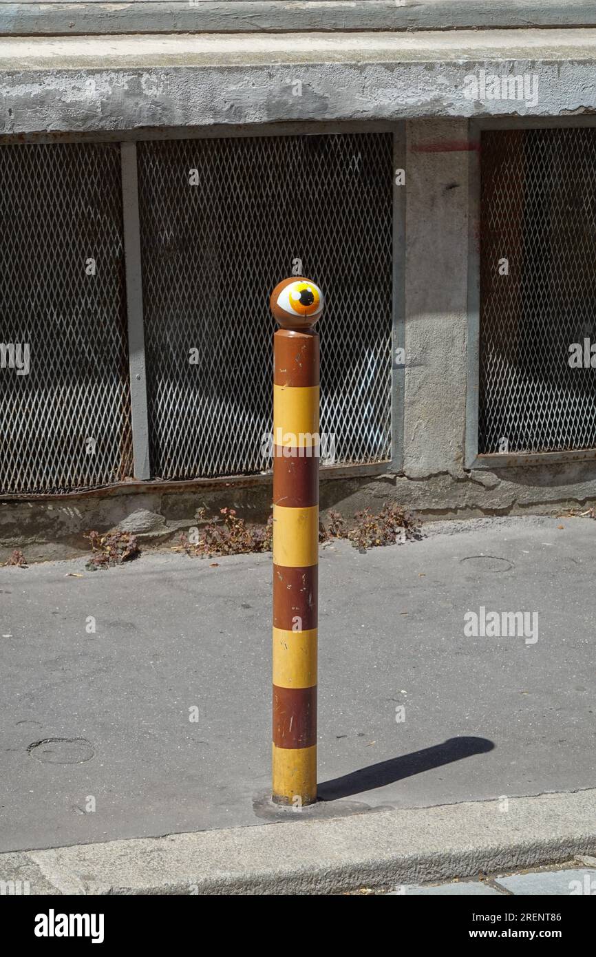 Paris, Poller // Paris, Bollard Stock Photo