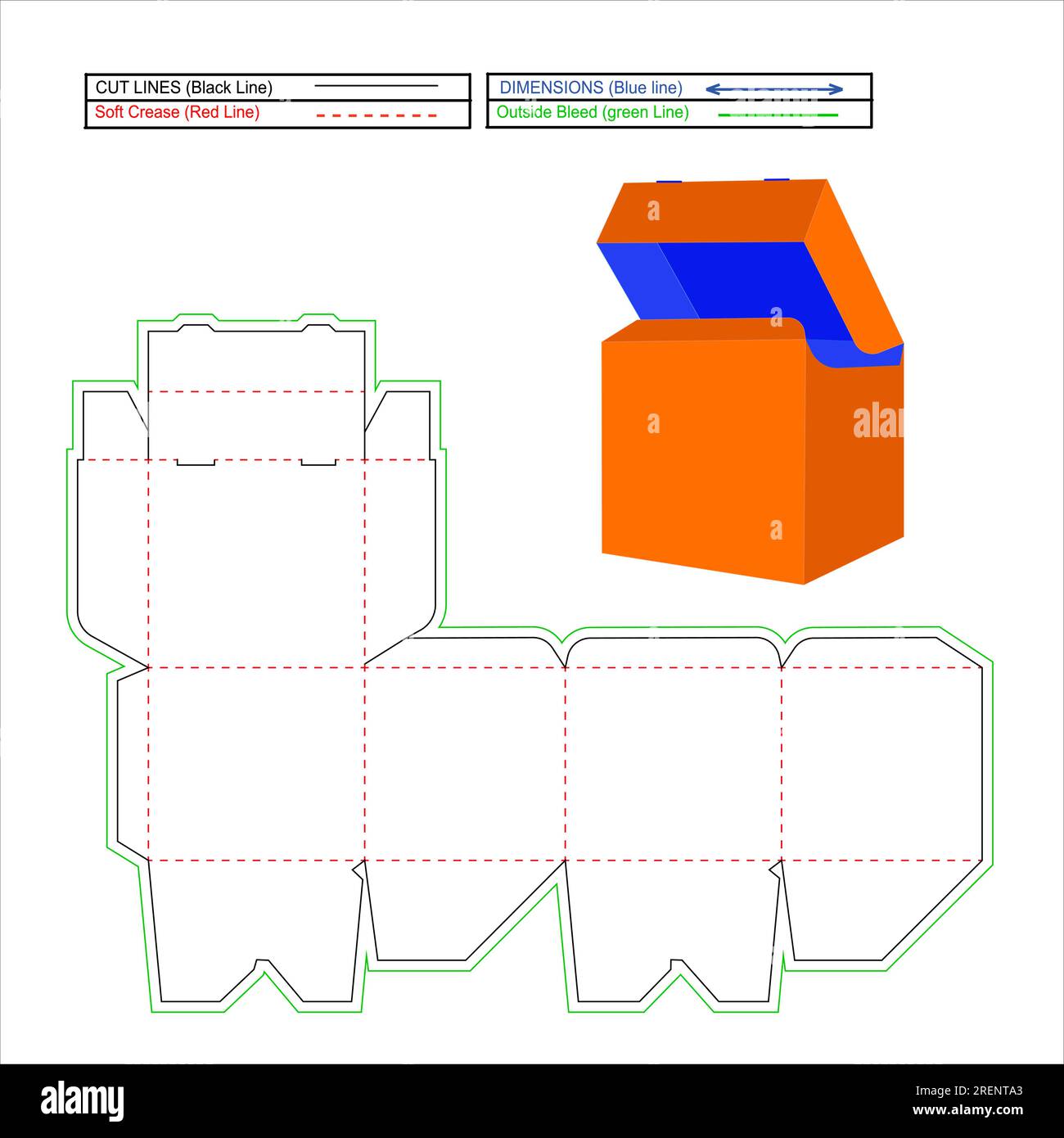 box with cover template