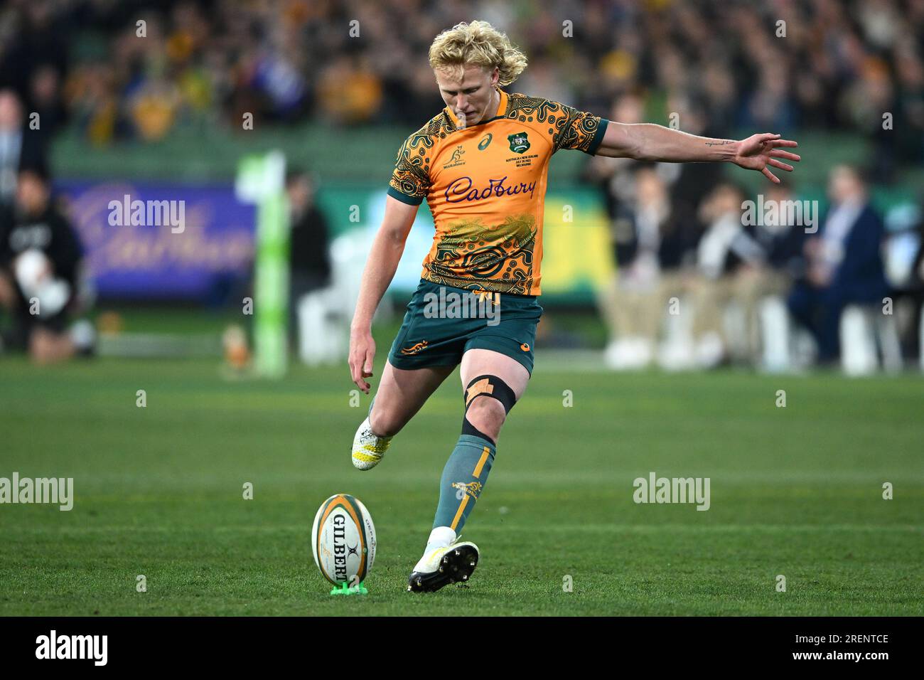 Melbourne, Australia. 29th July, 2023. Carter Gordon of Australia makes ...