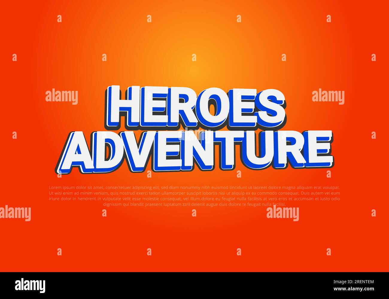 Crunchy text effect template with 3d bold style use for logo Pro Vector Stock Vector
