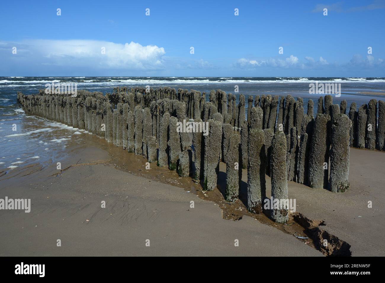 The beach north of Rantum, Sylt, Frisian Islands, North Sea, Schleswig-Holstein, Germany Stock Photo