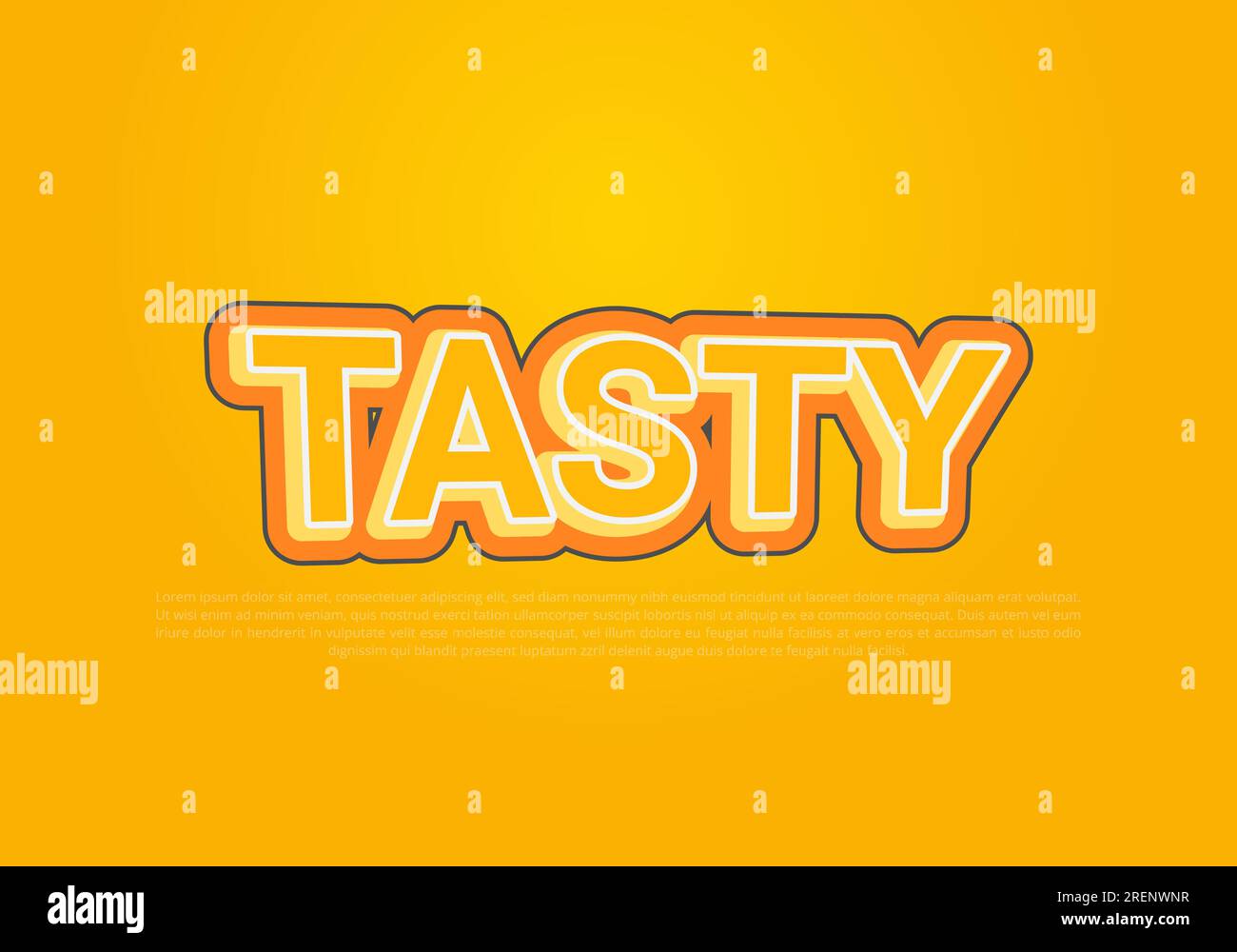 Crunchy text effect template with 3d bold style use for logo Pro Vector Stock Vector