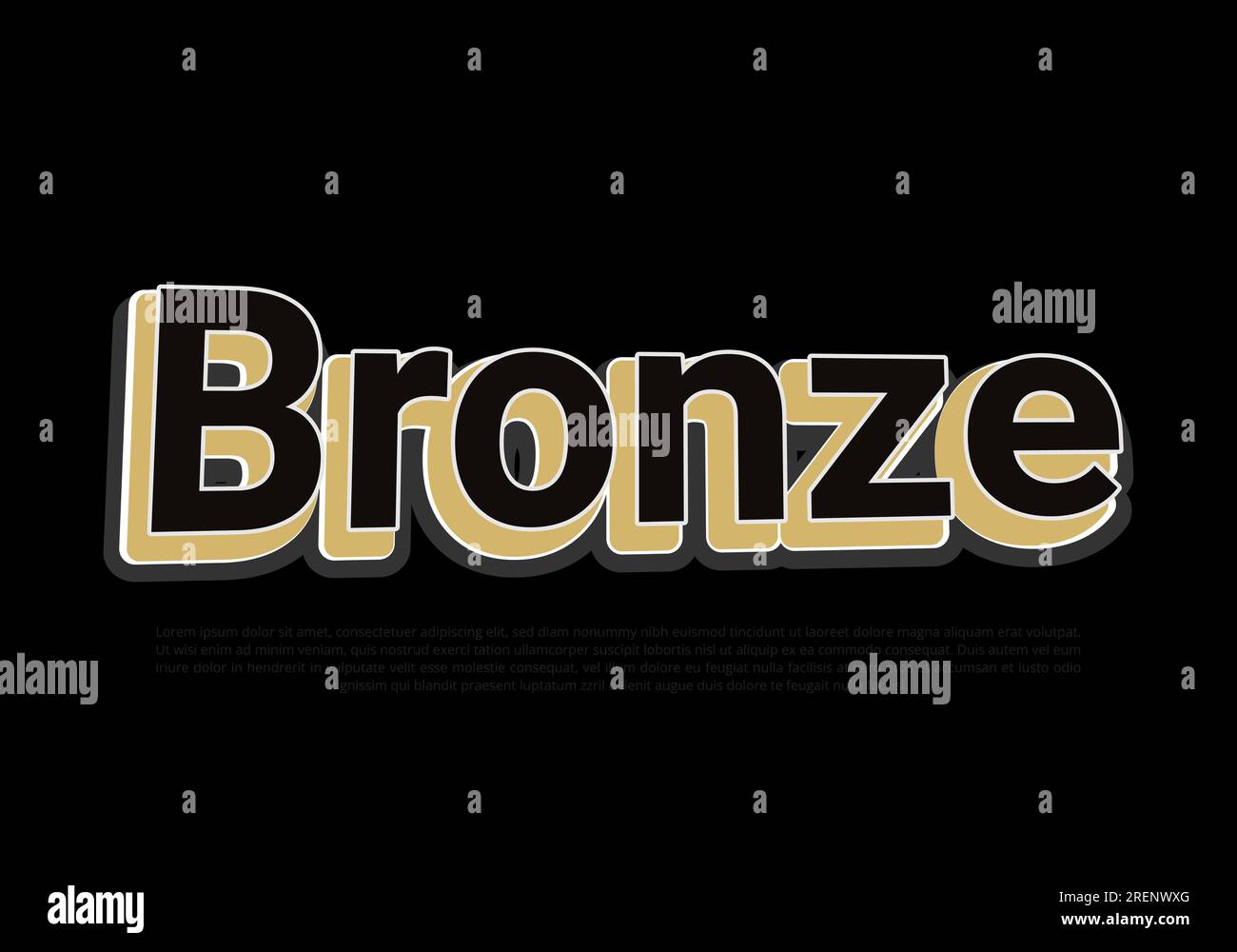 Crunchy text effect template with 3d bold style use for logo Pro Vector Stock Vector