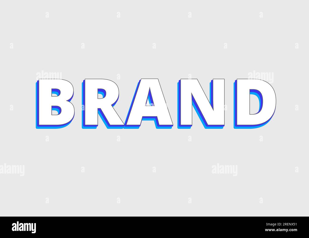 Crunchy text effect template with 3d bold style use for logo Pro Vector Stock Vector