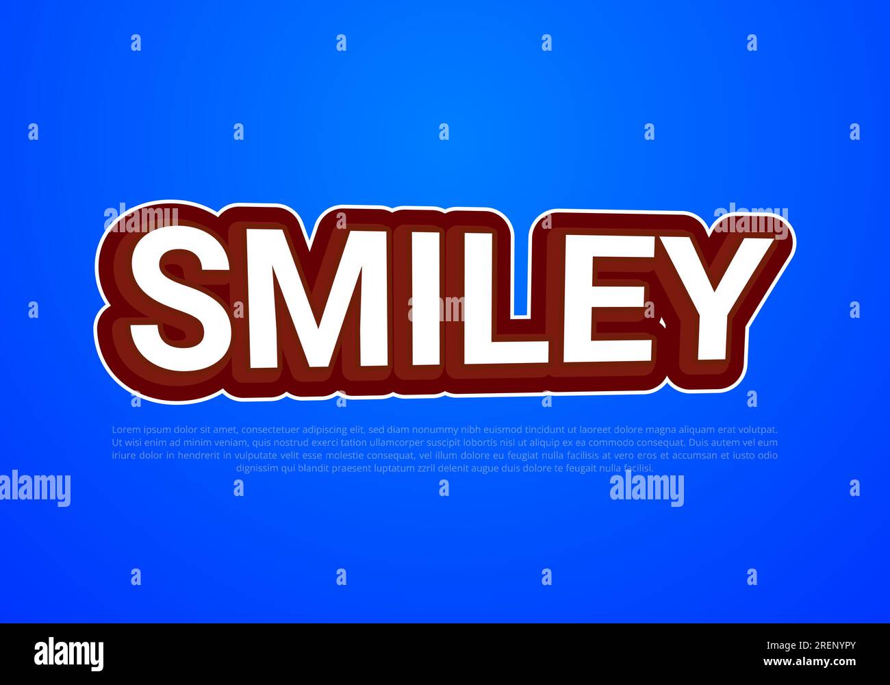 Crunchy text effect template with 3d bold style use for logo Pro Vector Stock Vector
