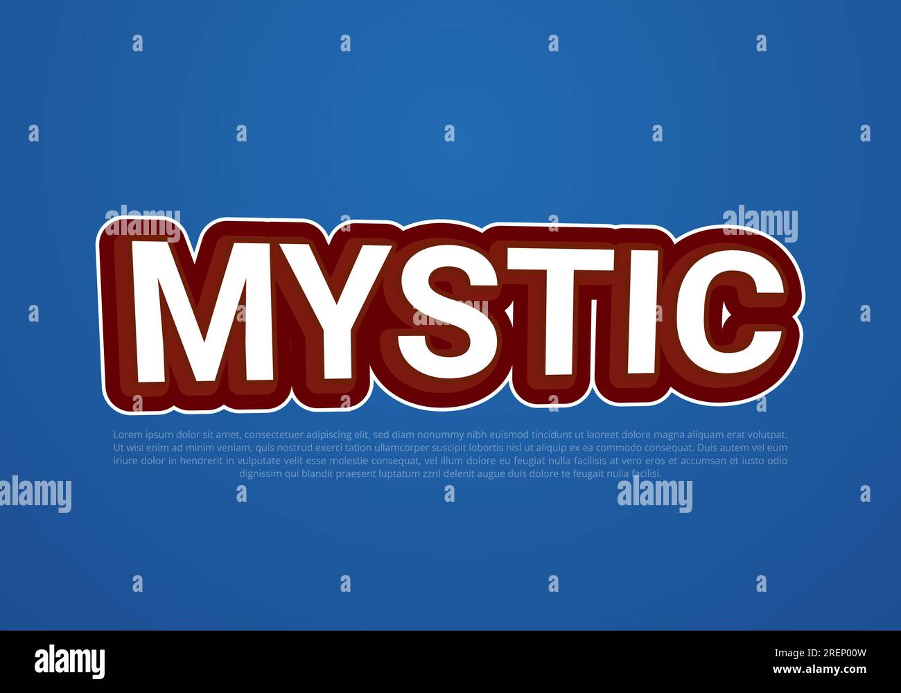 Crunchy text effect template with 3d bold style use for logo Pro Vector Stock Vector