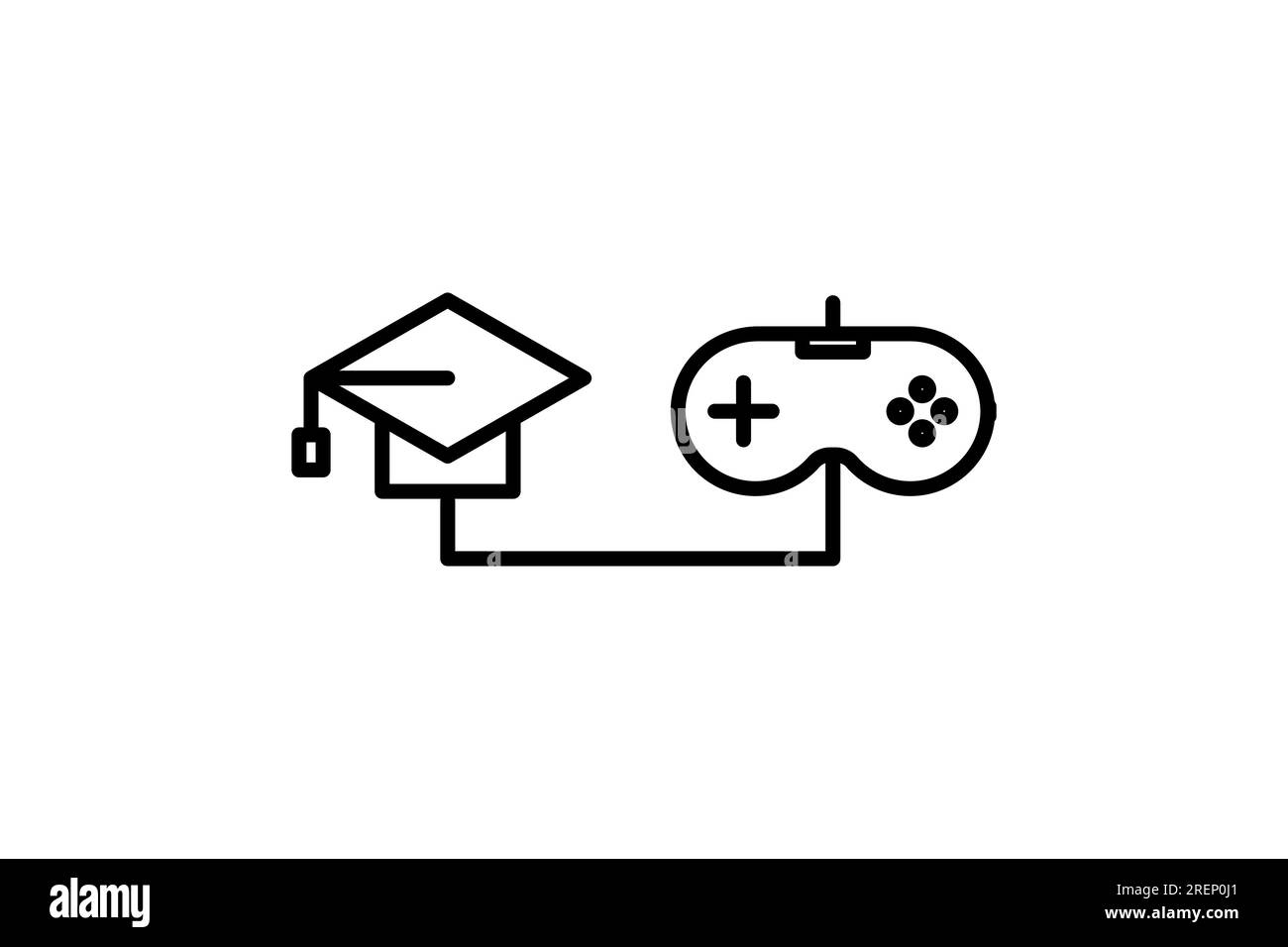 education game icon. Icon related to stationery. line icon style. Simple vector design editable Stock Vector