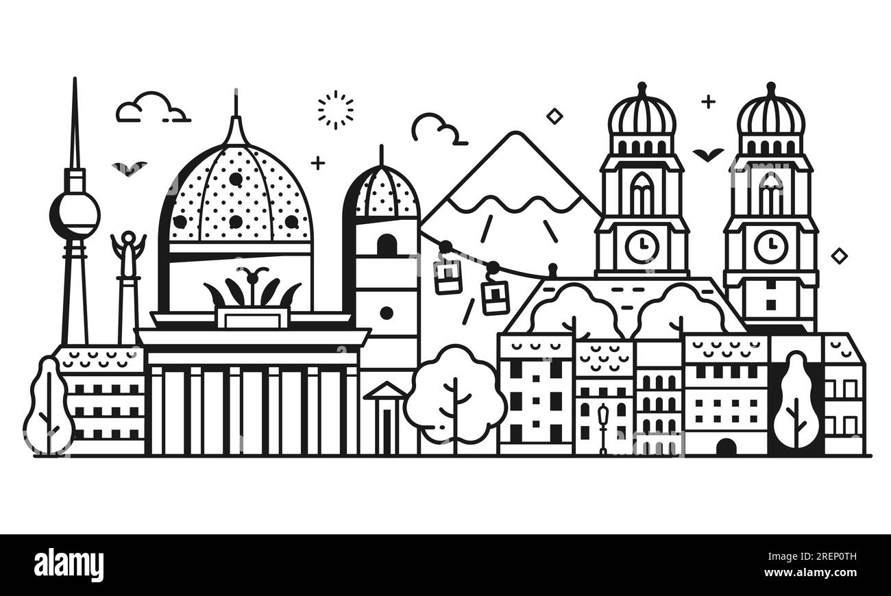 Munich historic Stock Vector Images Alamy