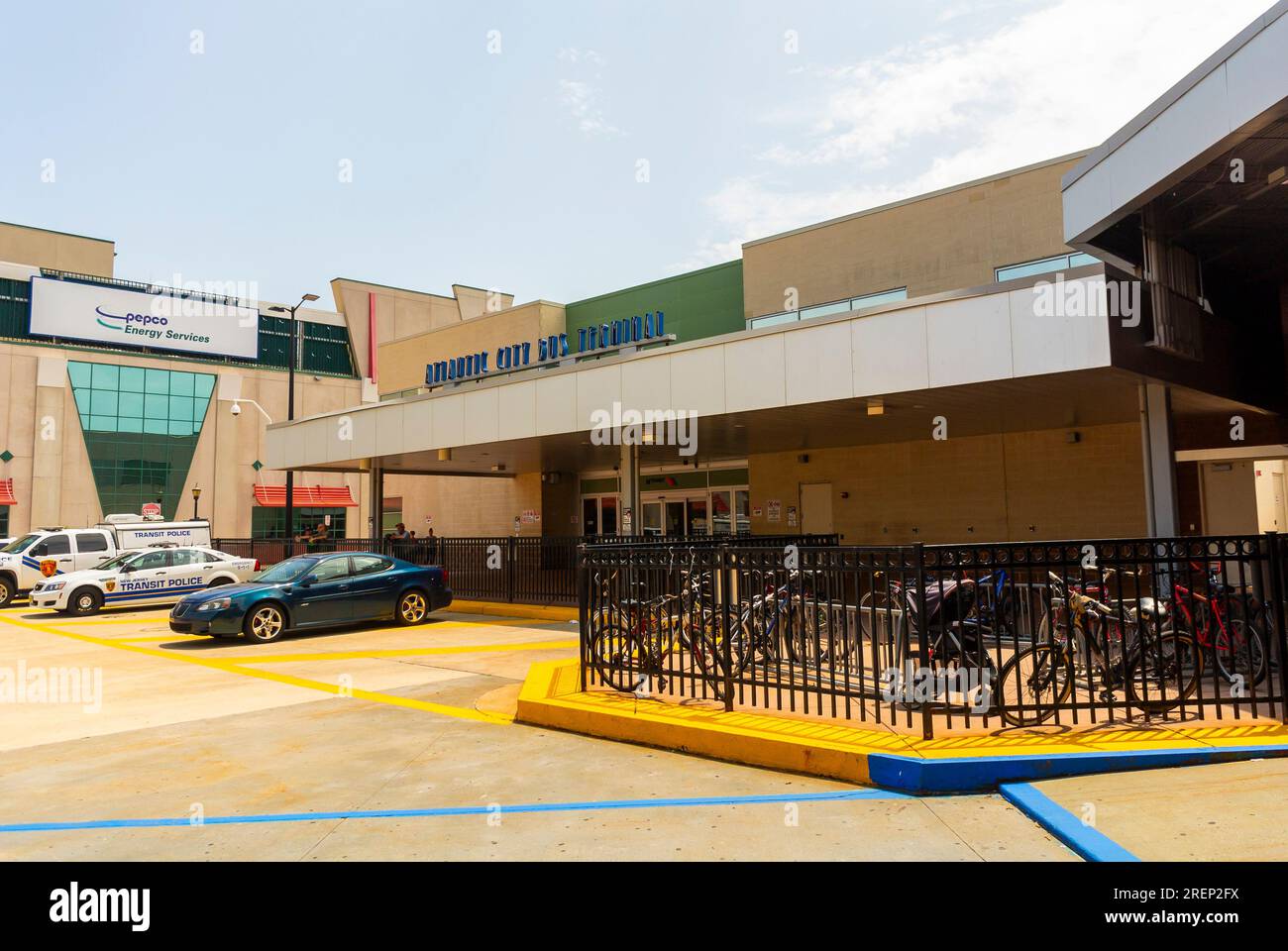 Atlantic City, New Jersey, USA, Front Building, Greyhound Bus Terminal