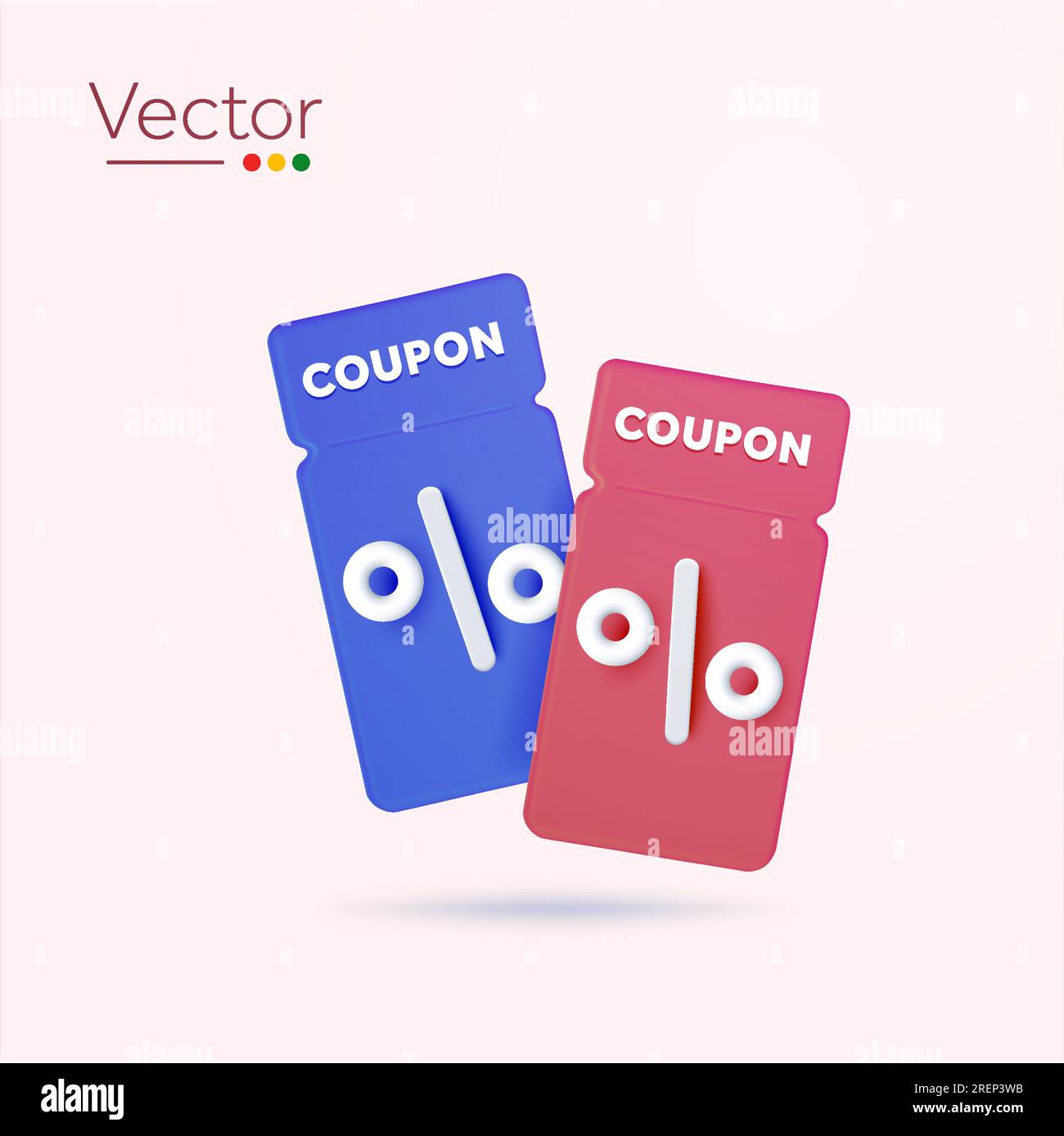 Discount coupon half price offer promo code gift Vector Image