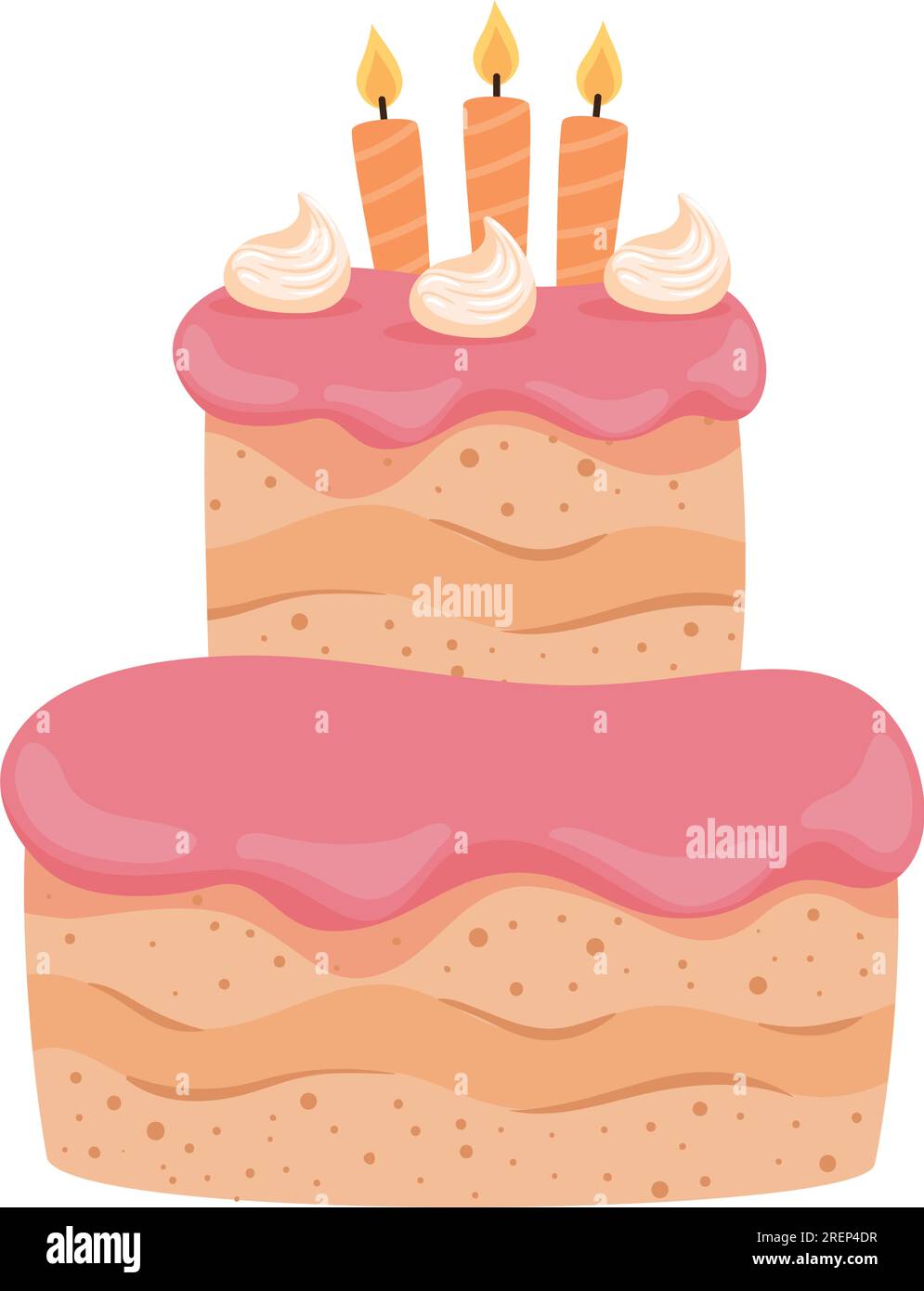 Birthday Cake with candles icon Stock Vector Image & Art - Alamy