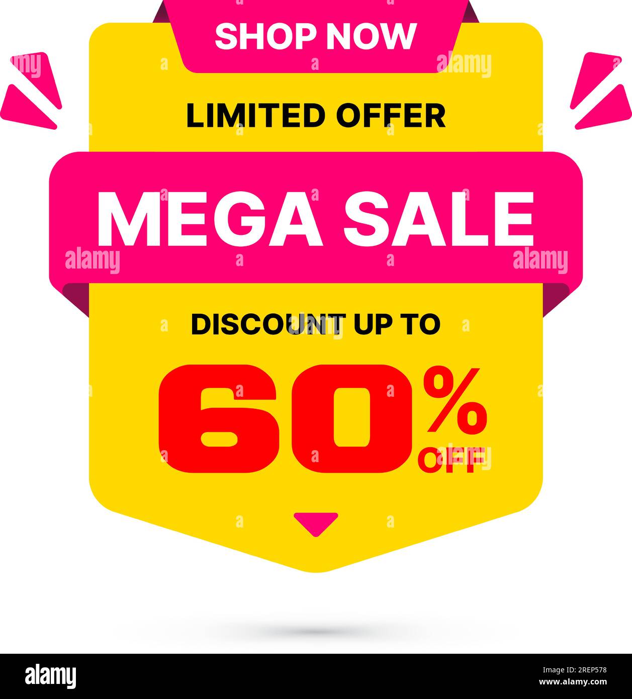 Mega sale shop now Stock Vector Images - Alamy