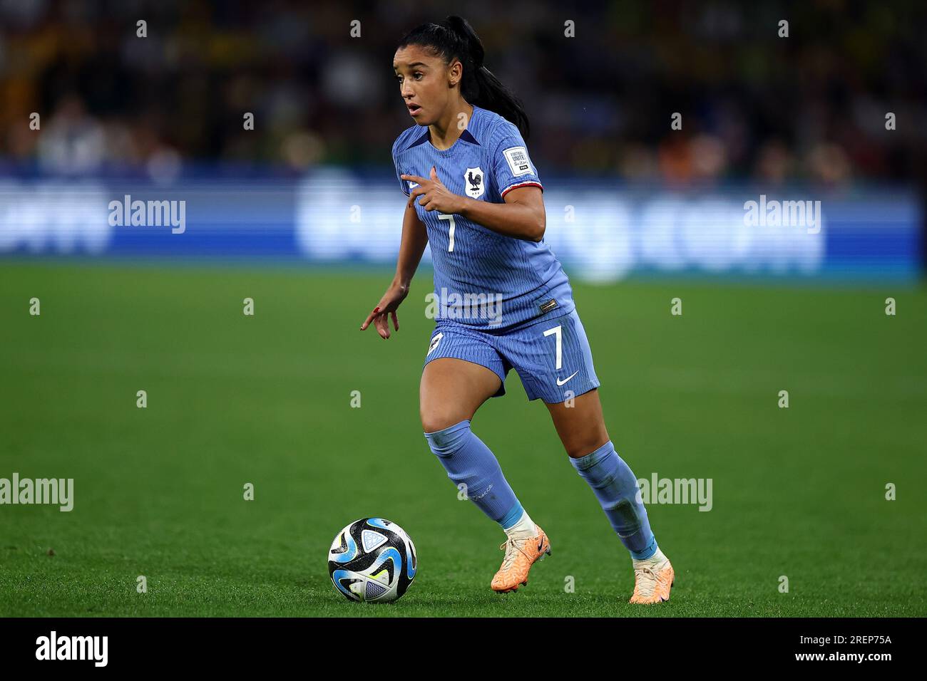 Sakina Karchaoui of France dribbles during the FIFA Women's World Cup