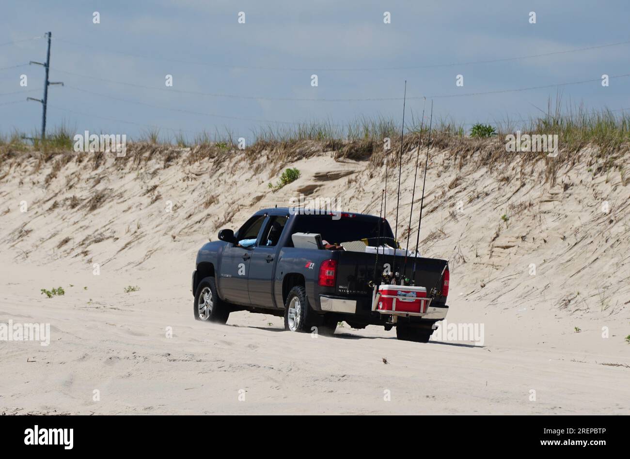 Savage Ditch, Delaware, U.S.A July 4, 2023 A black Chevy pick up
