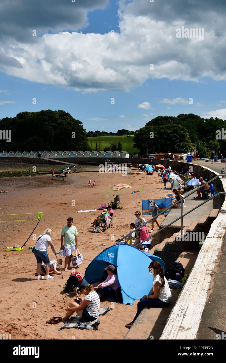 Broadsands Beach in the Summer July Paignton England uk Stock Photo Alamy
