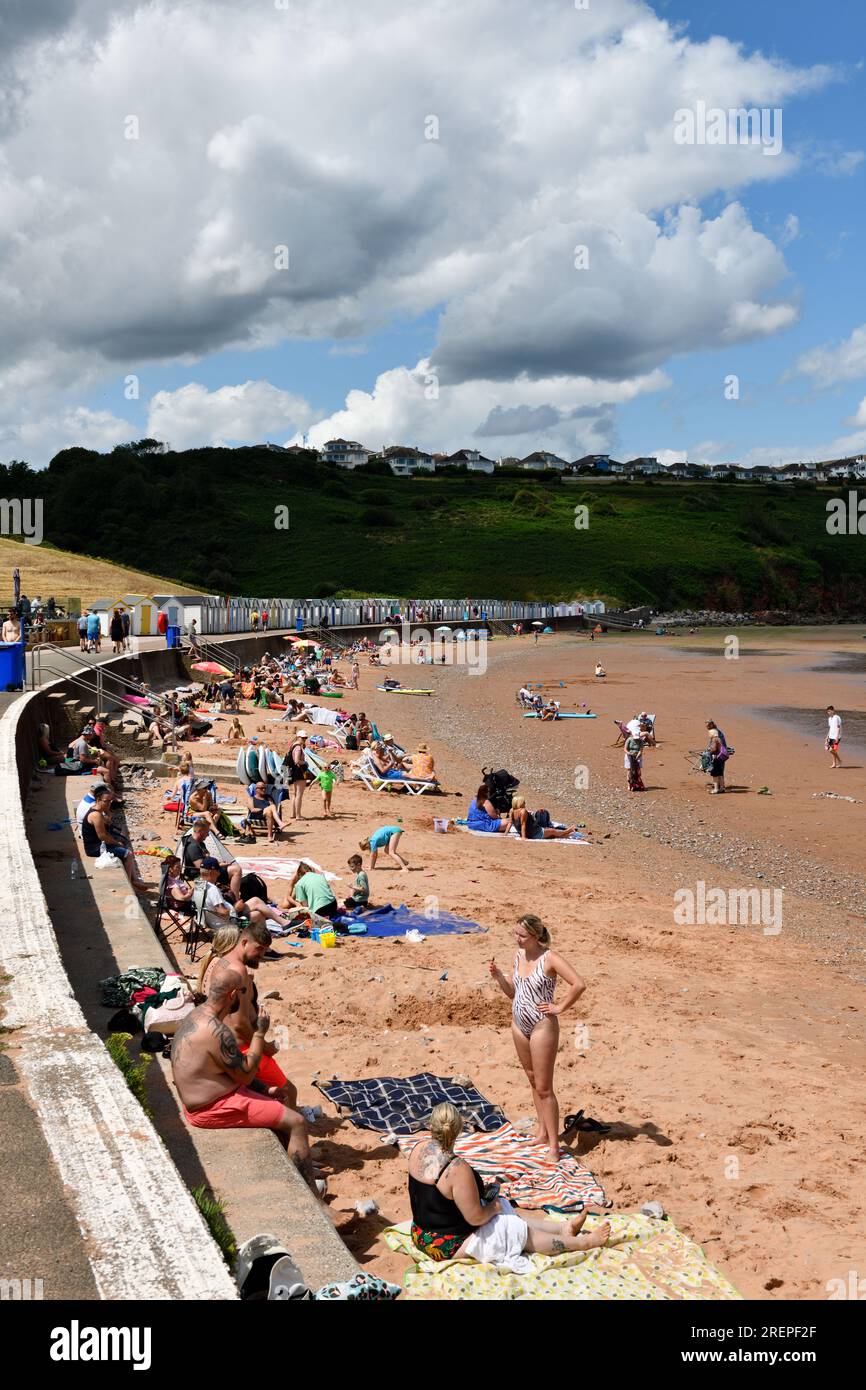 Broadsands Beach in the Summer July Paignton England uk Stock Photo Alamy
