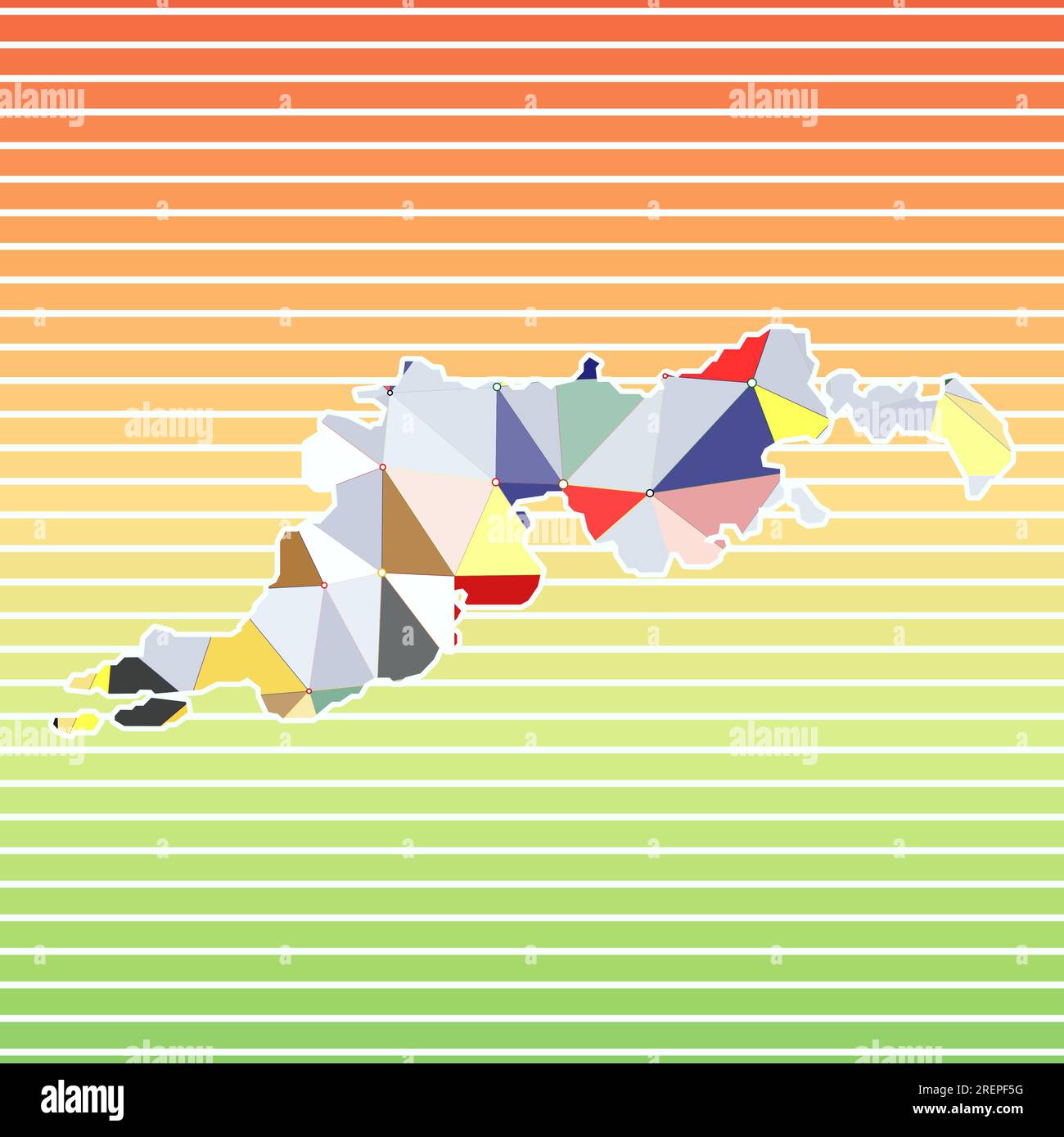 Tortola vector illustration. Tortola design on gradient stripes