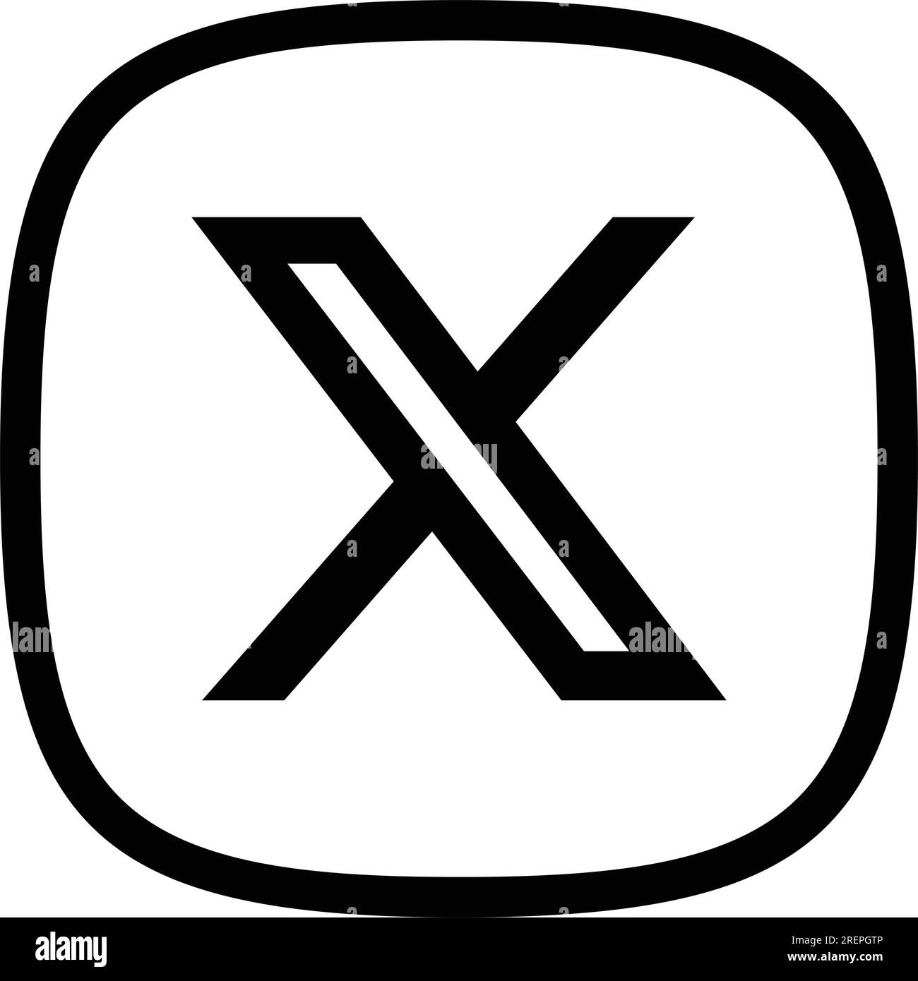 Platform X Logo Black And White Stock Photos Images Alamy
