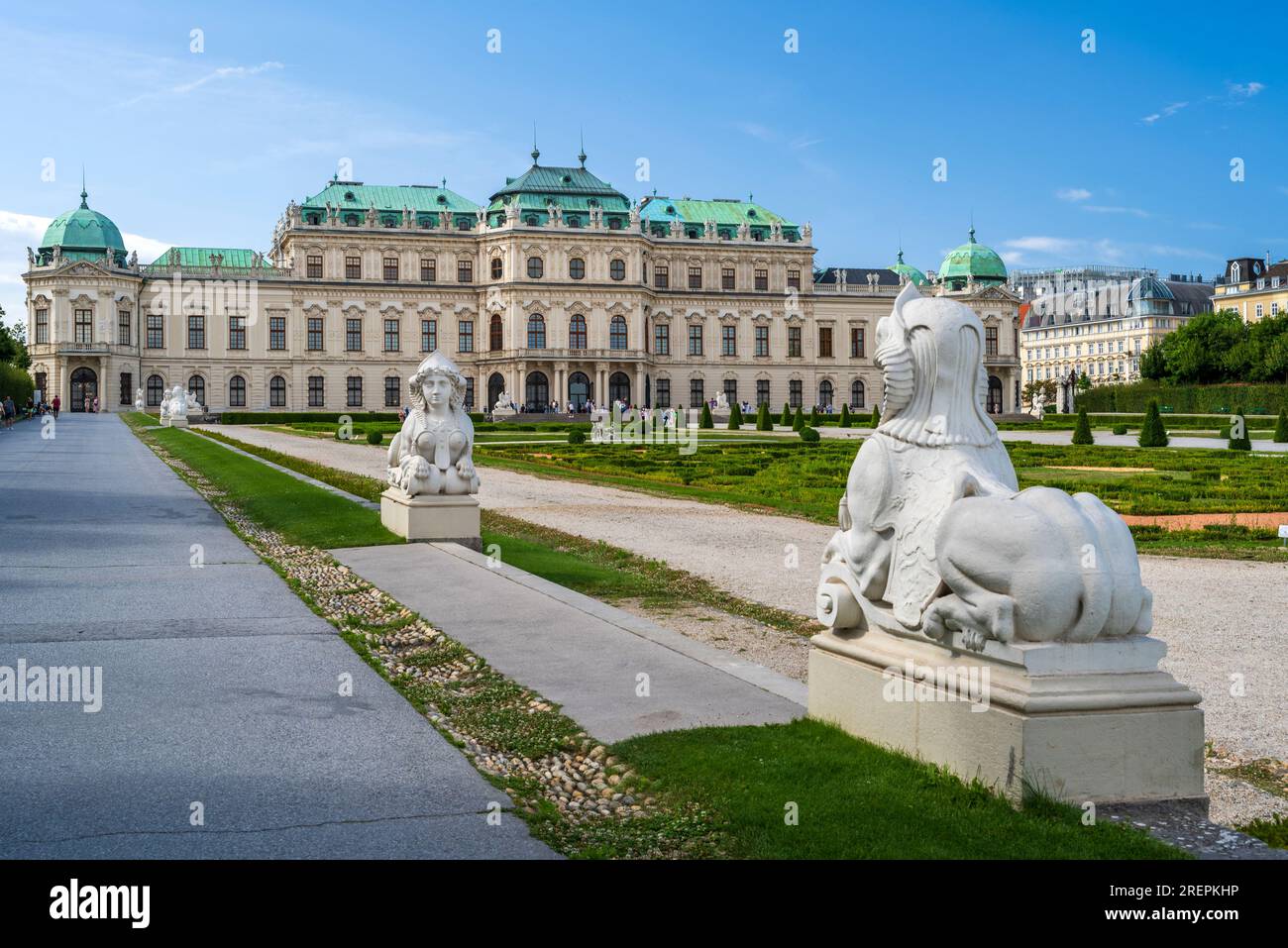 Upper Belvedere historic building complex , Vienna, Austria Stock Photo