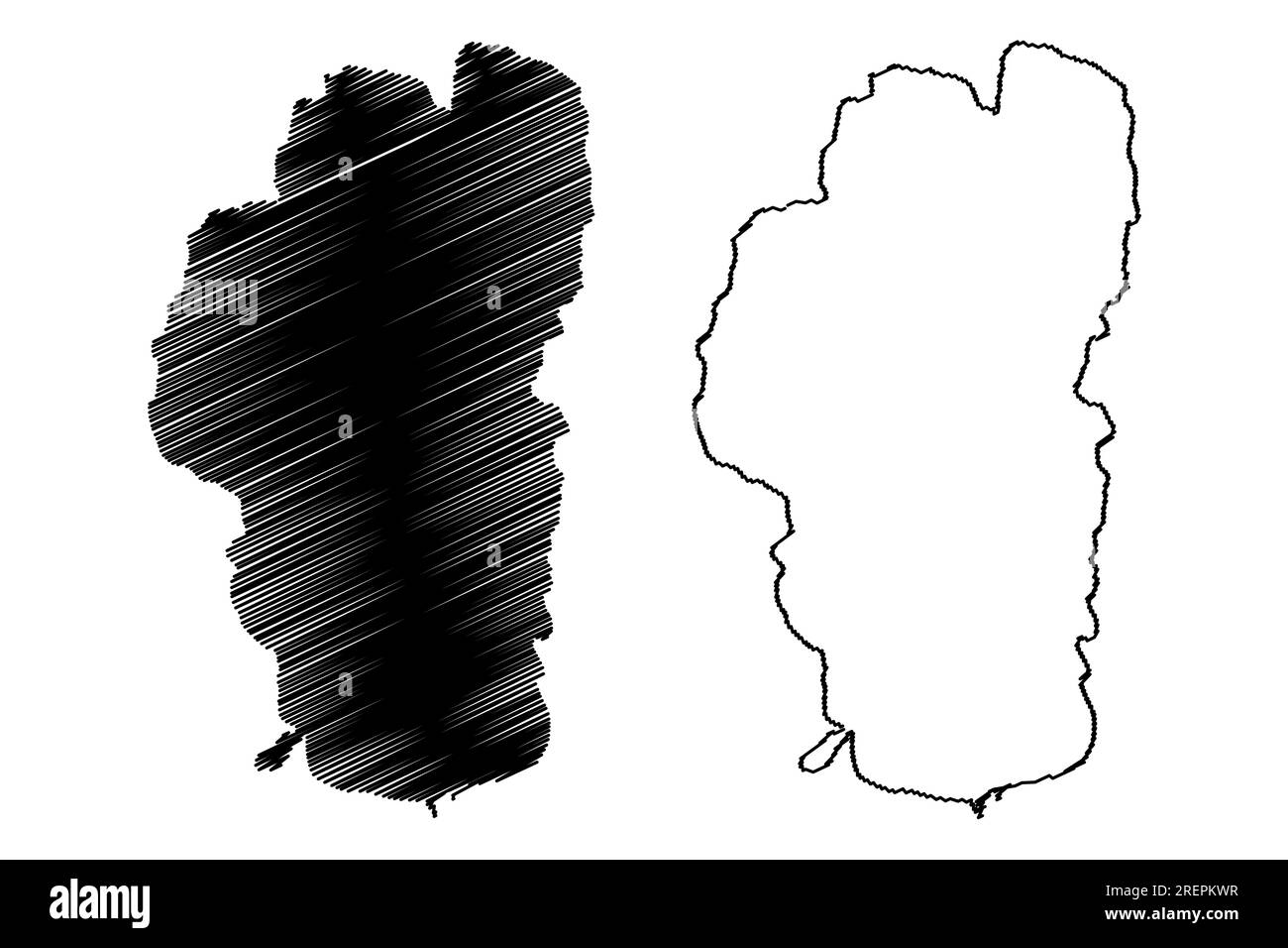 Lake Tahoe (United States, North America, us) map vector illustration