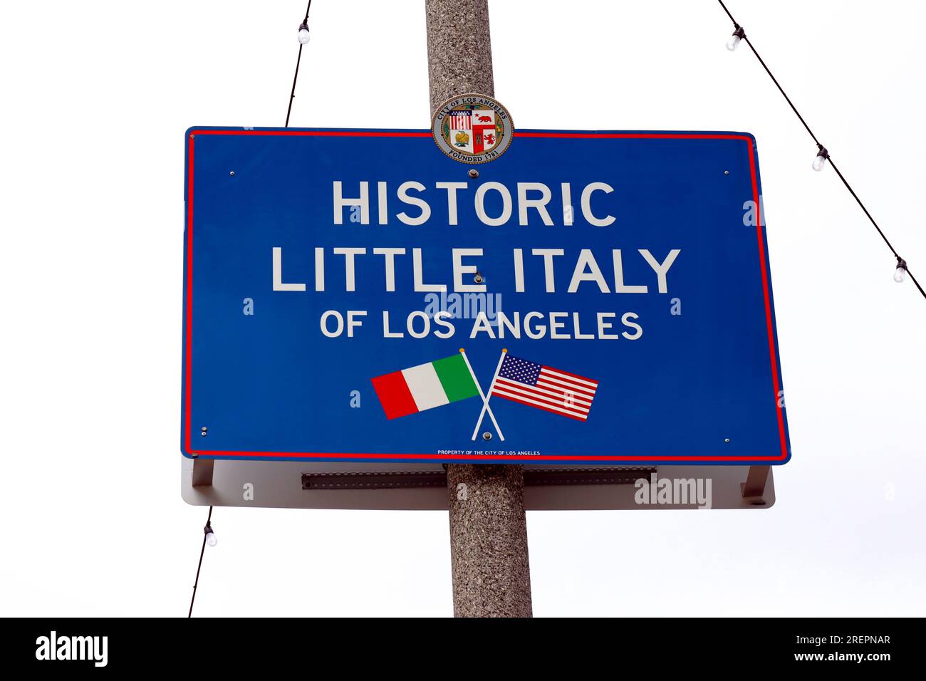 Los Angeles, California Historic Little Italy of Los Angeles in