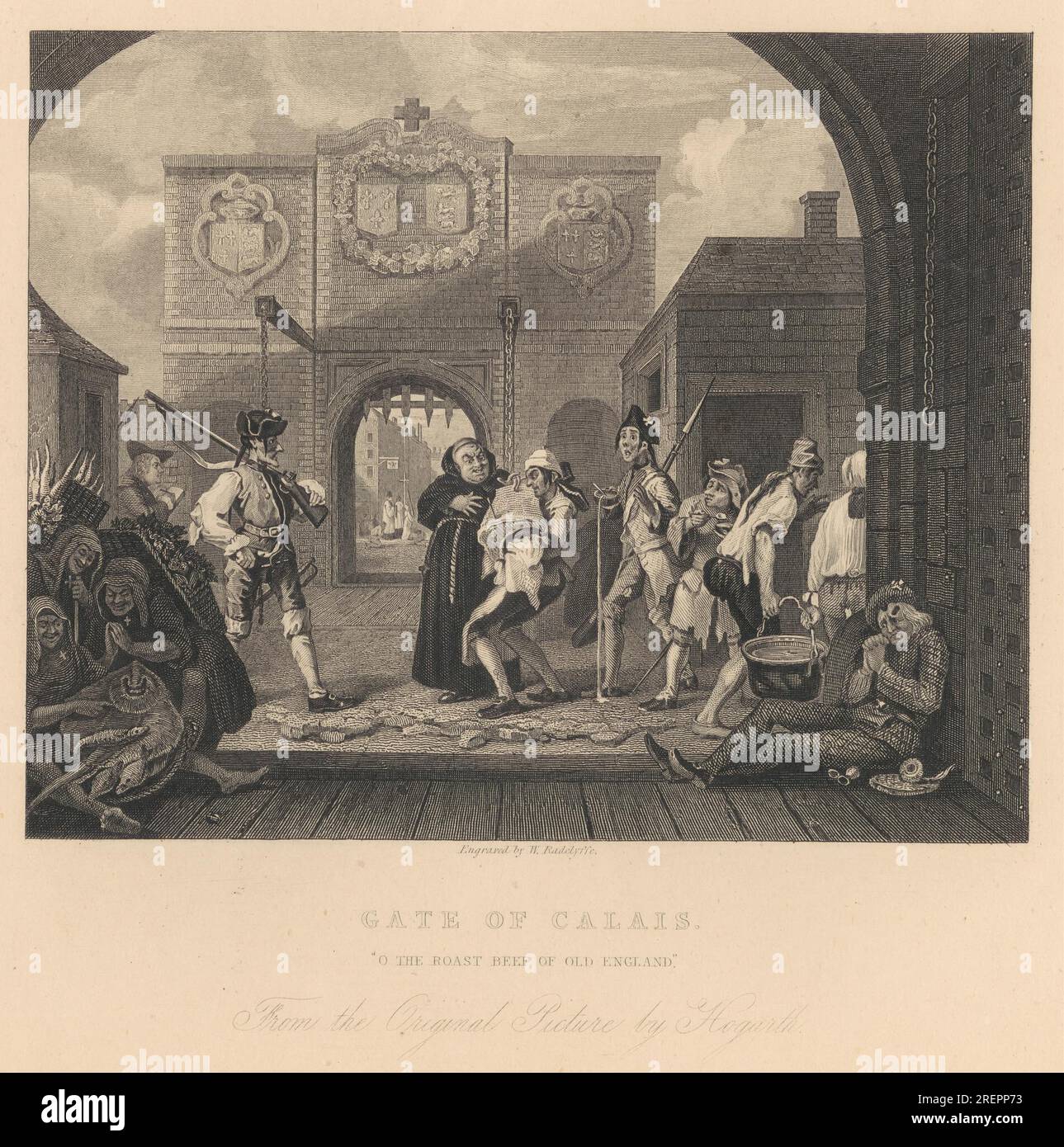 Gate of Calais, O the Roast Beef of Old England 1833 by William